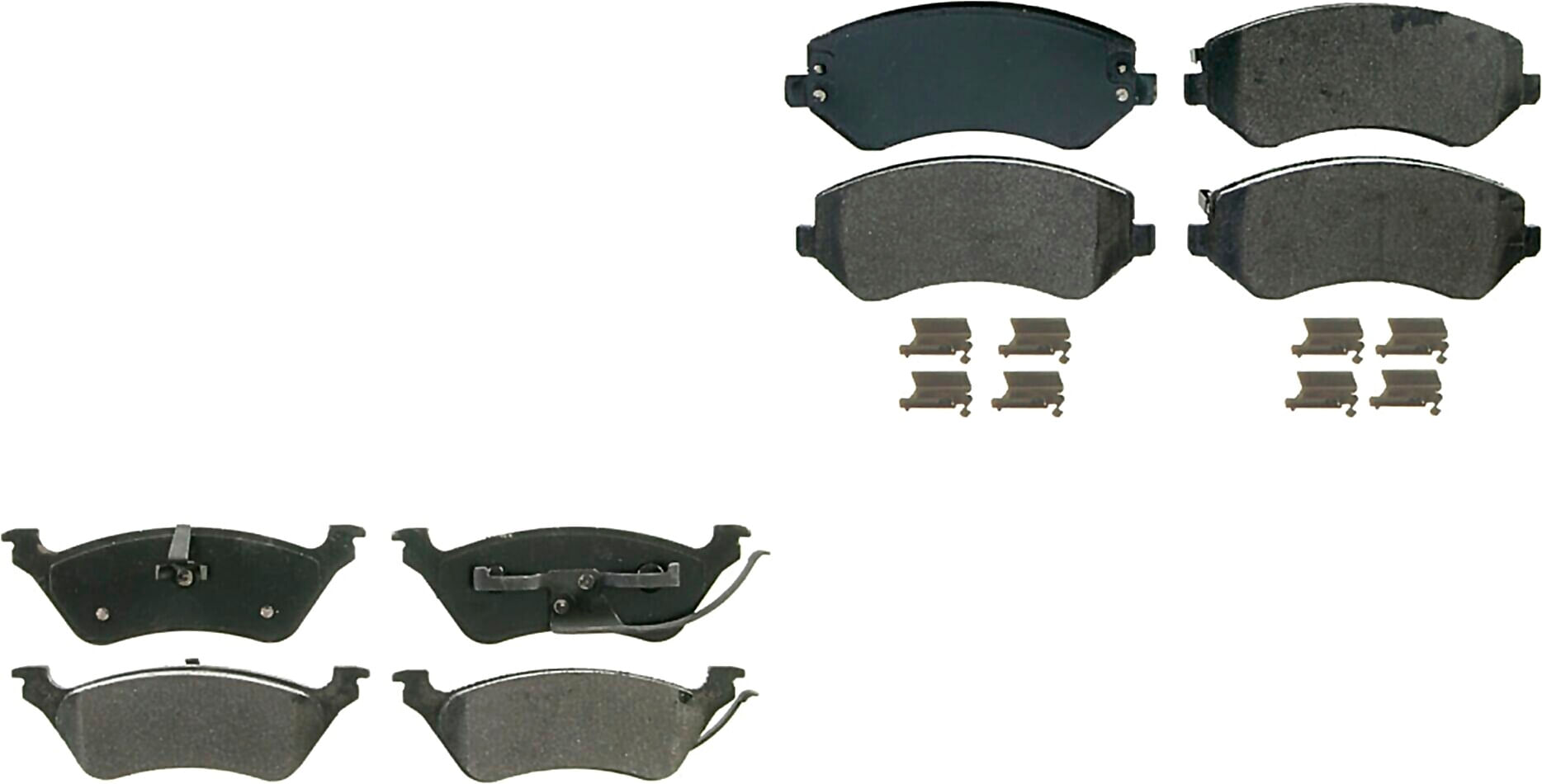 Kit De Balatas Semimetalicas Delanteras Y Traseras