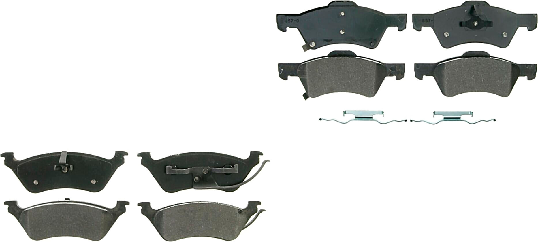 Kit De Balatas Semimetalicas Delanteras Y Traseras