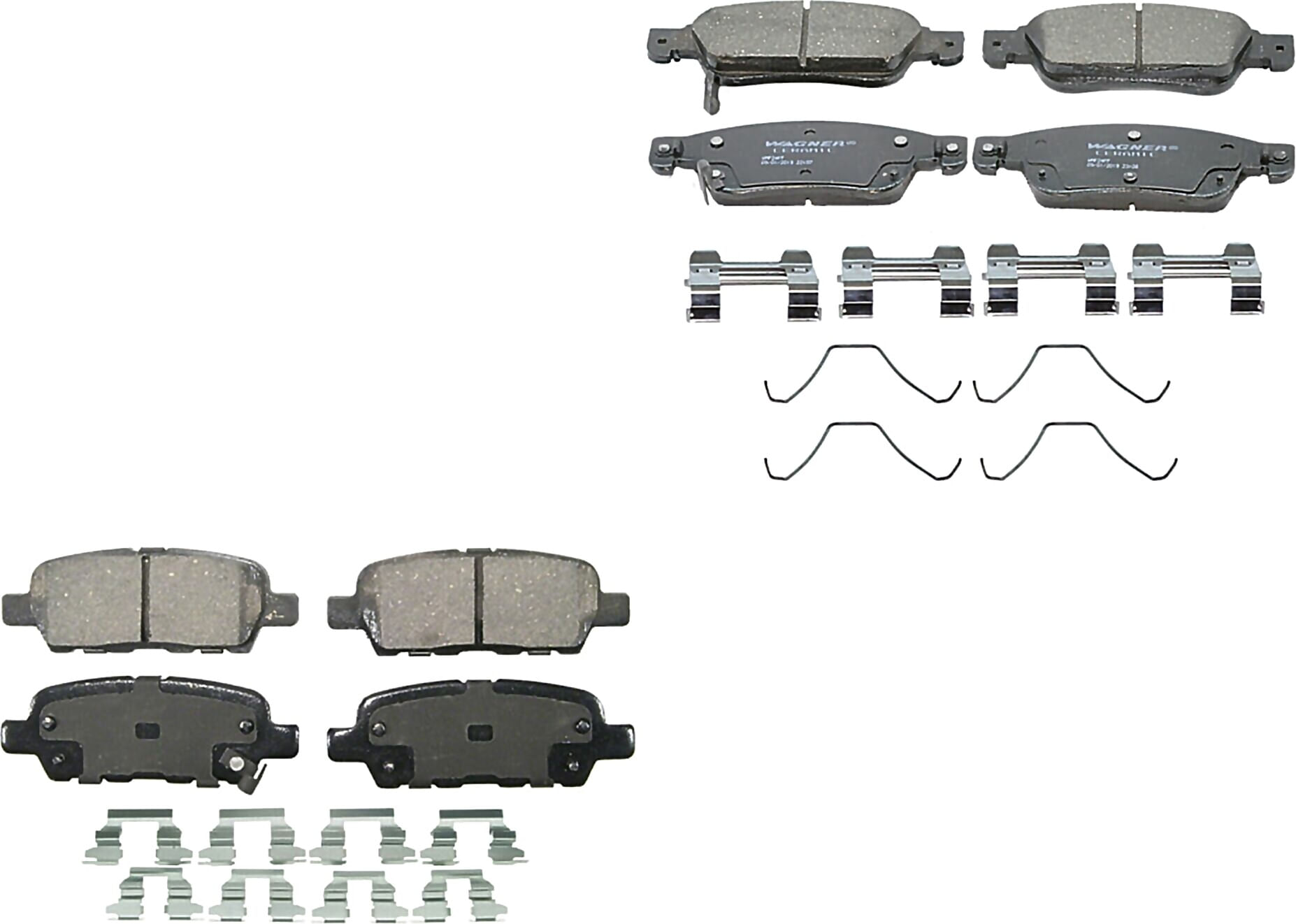 Kit De Balatas Ceramicas Delanteras Y Traseras
