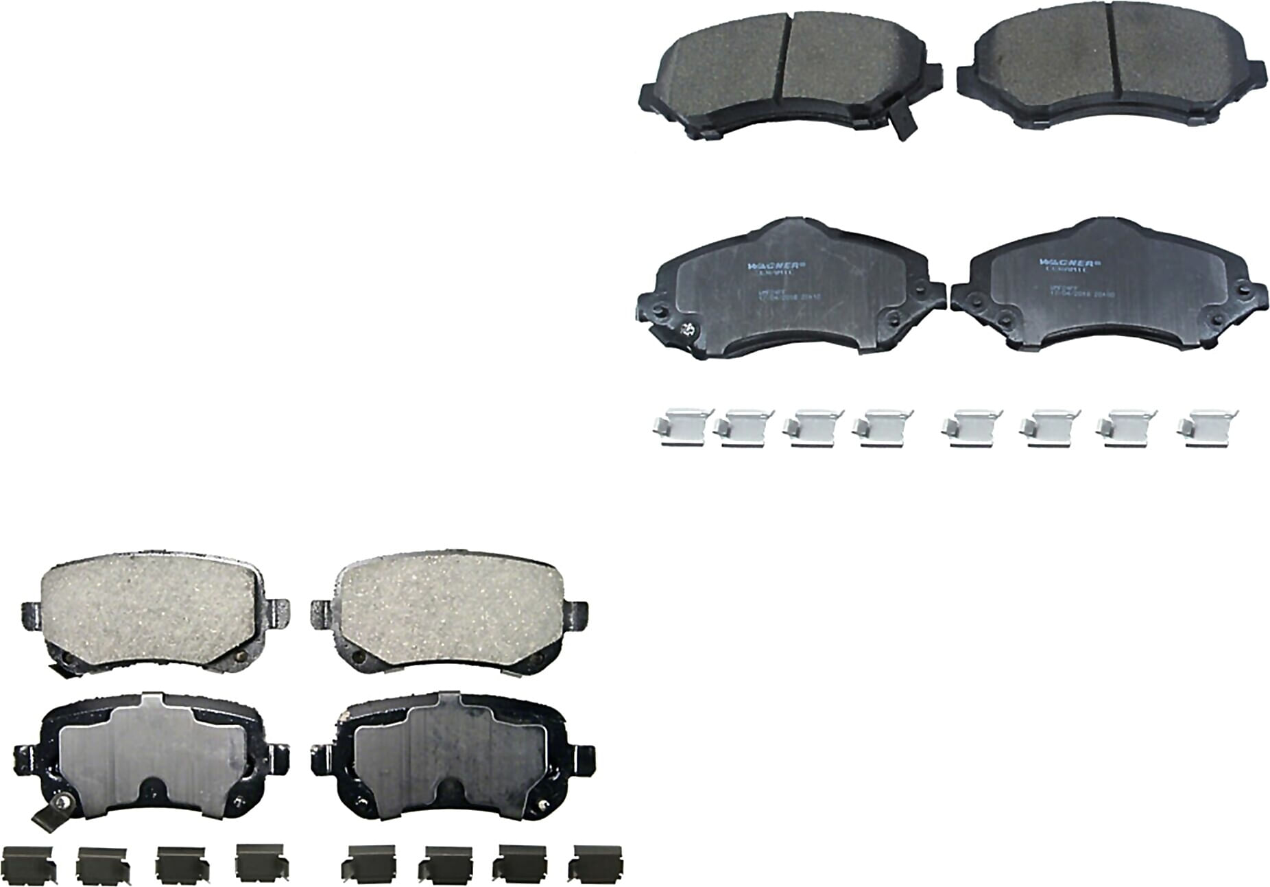 Kit De Balatas Ceramicas Delanteras Y Traseras