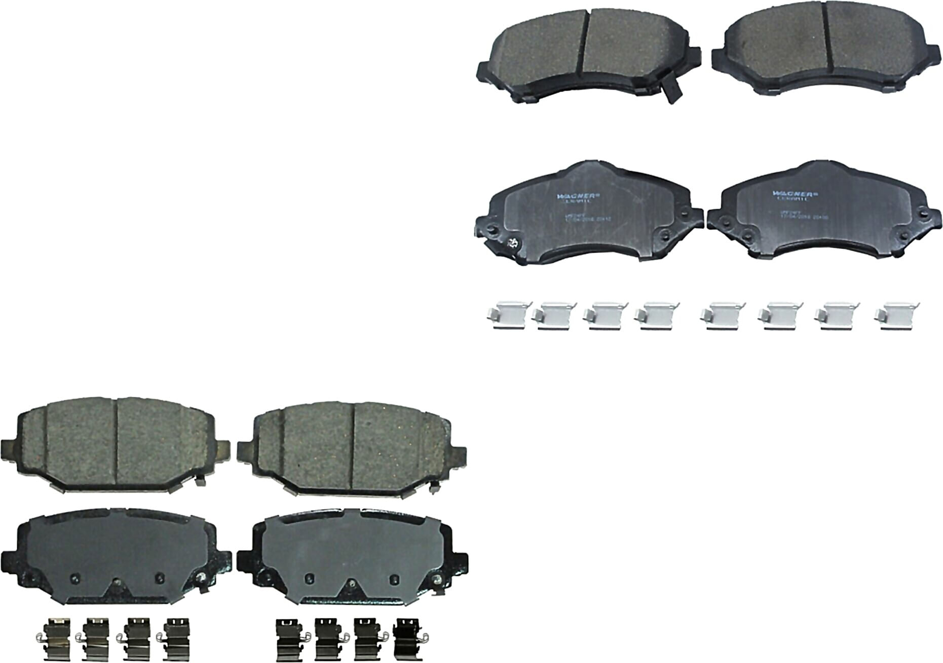 Kit De Balatas Ceramicas Delanteras Y Traseras
