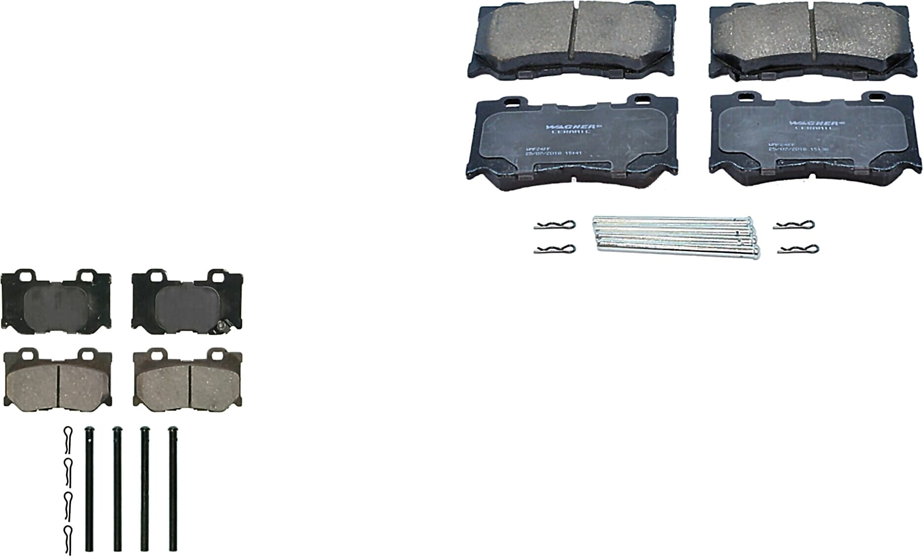Kit De Balatas Ceramicas Delanteras Y Traseras