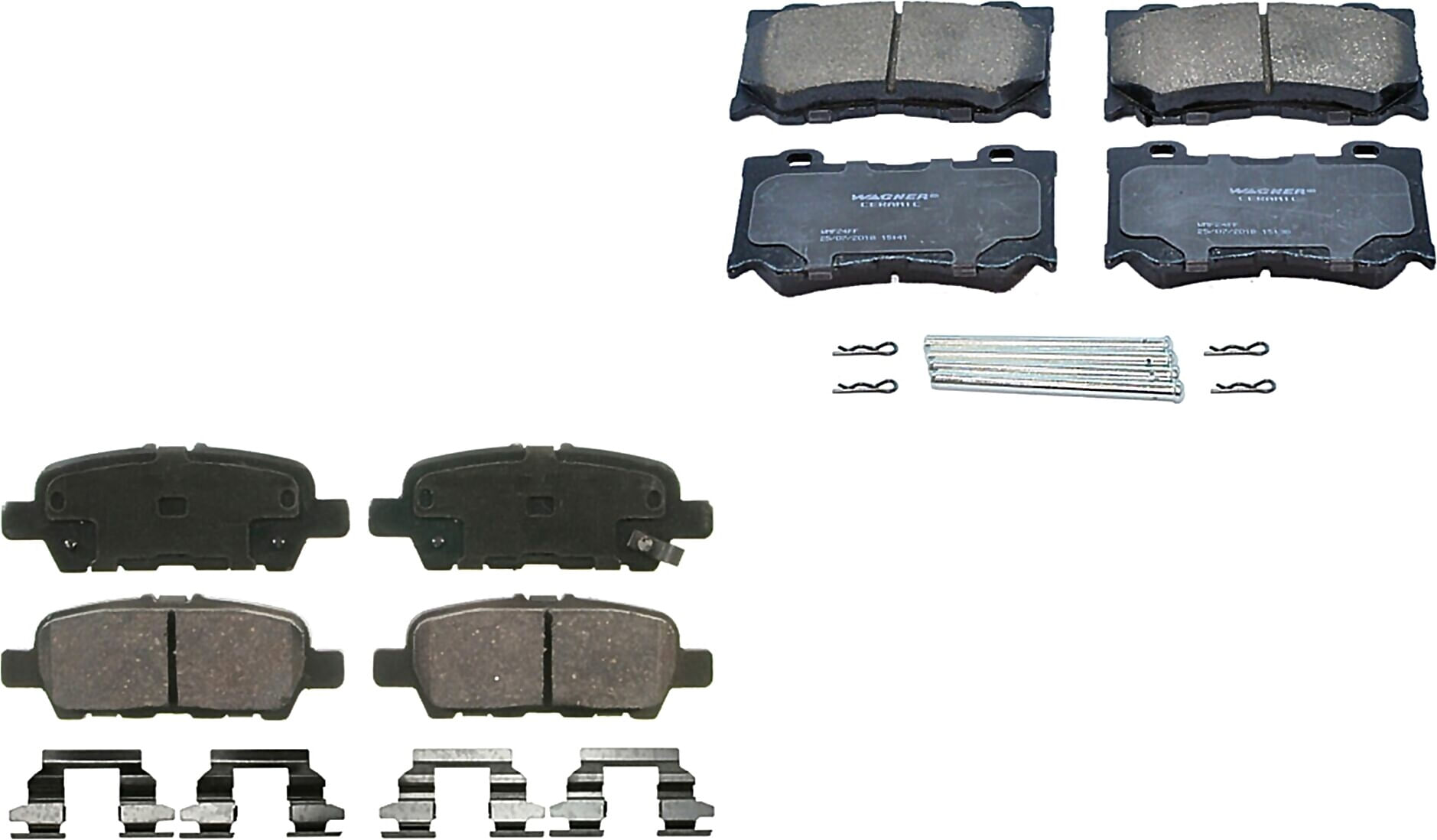 Kit De Balatas Ceramicas Delanteras Y Traseras