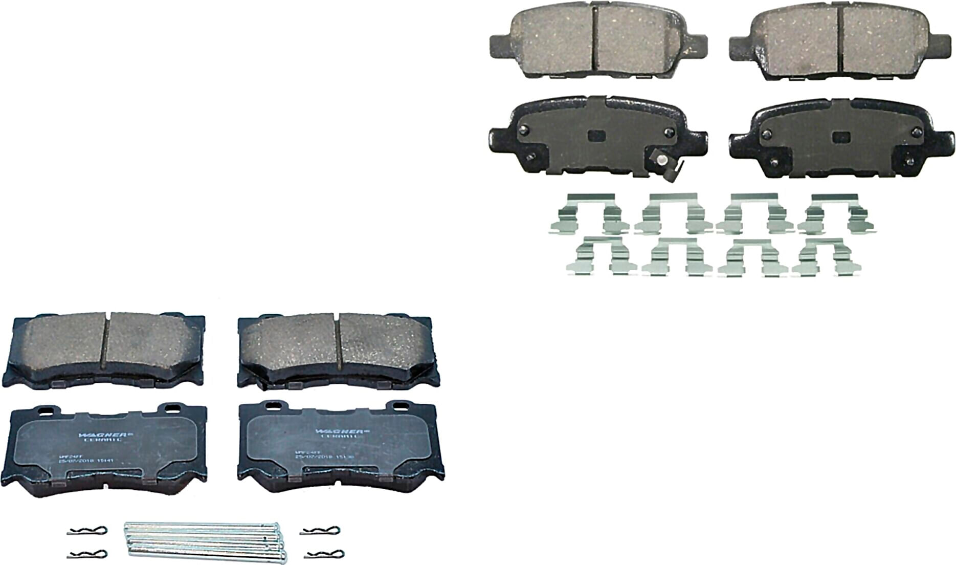 Kit De Balatas Ceramicas Delanteras Y Traseras