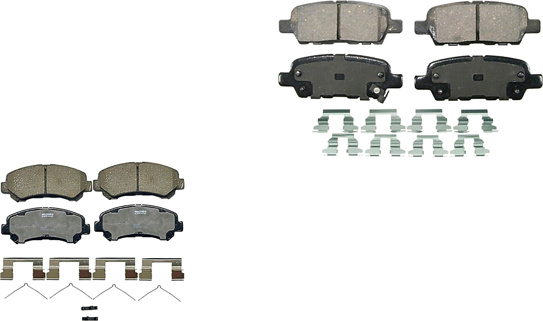 Kit De Balatas Ceramicas Delanteras Y Traseras