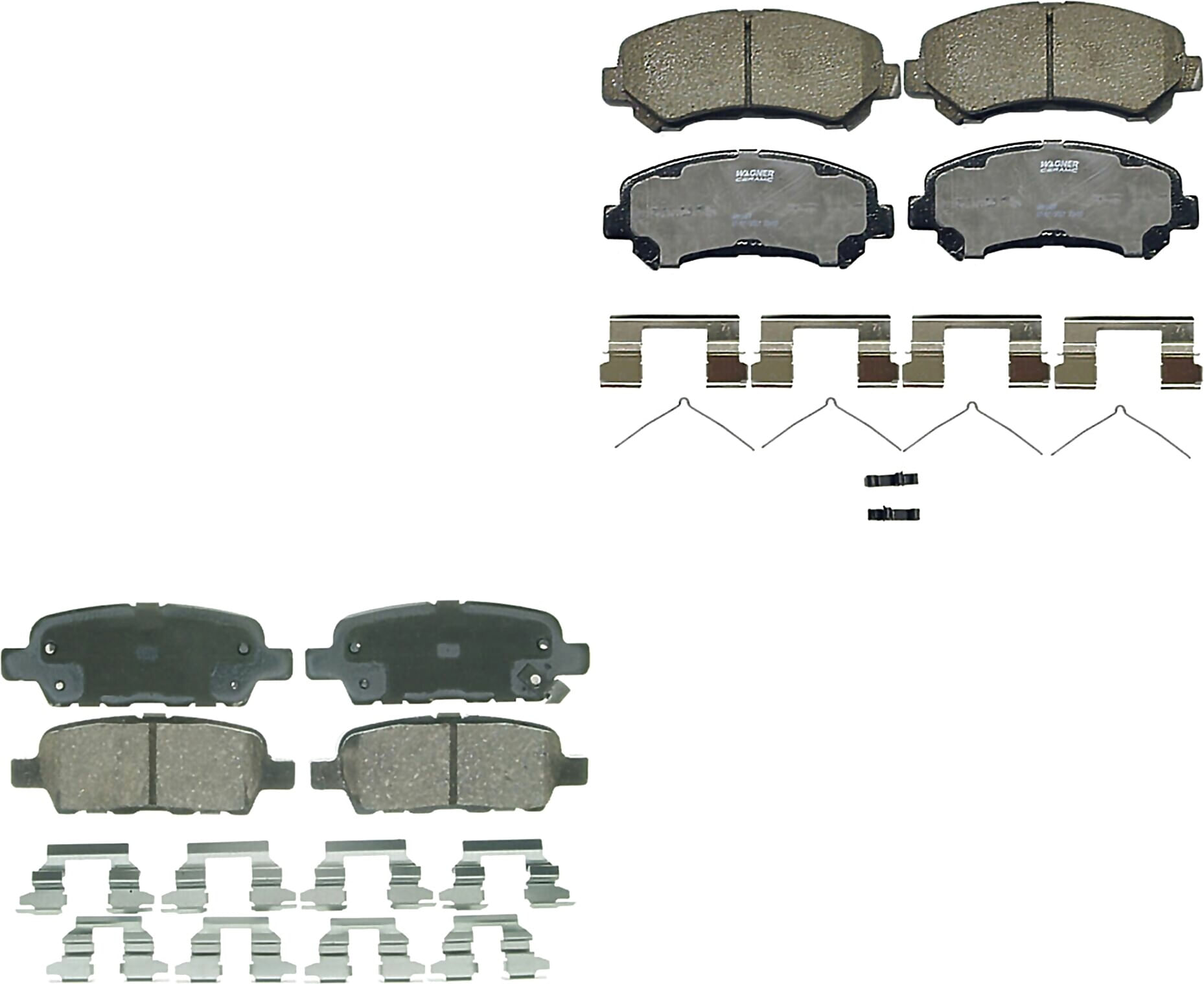 Kit De Balatas Ceramicas Delanteras Y Traseras