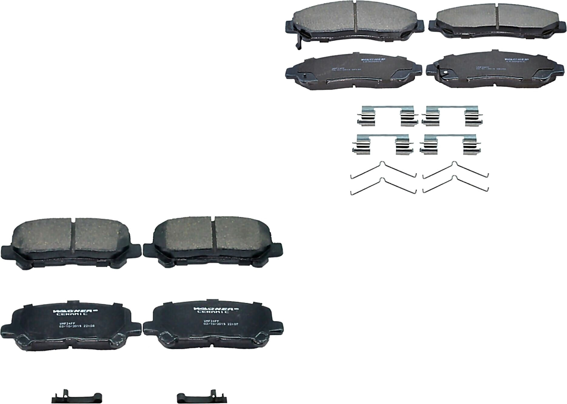 Kit De Balatas Ceramicas Delanteras Y Traseras