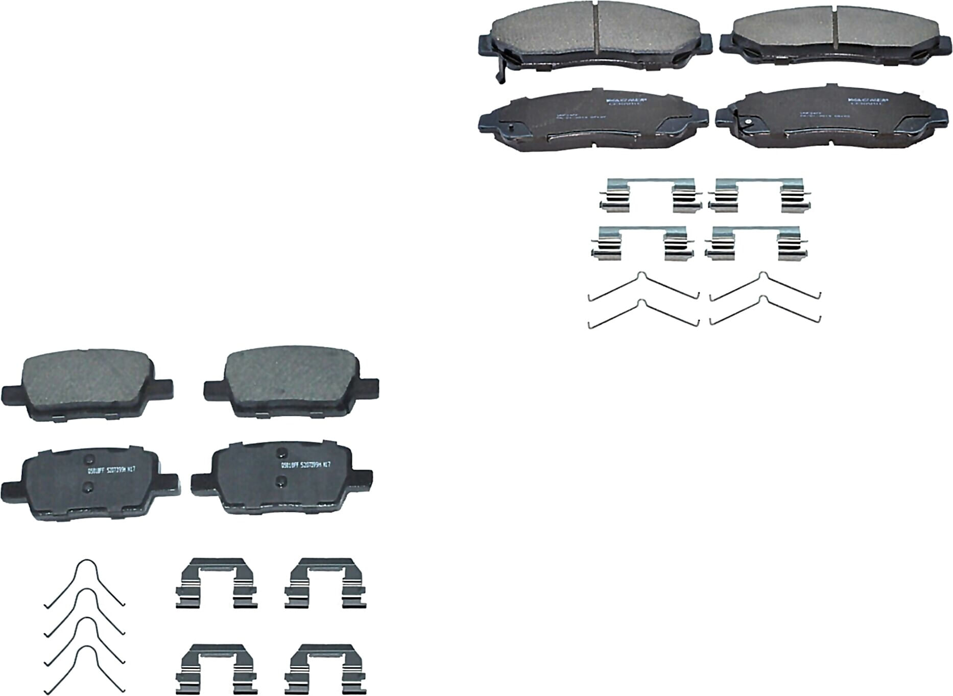 Kit De Balatas Ceramicas Delanteras Y Traseras
