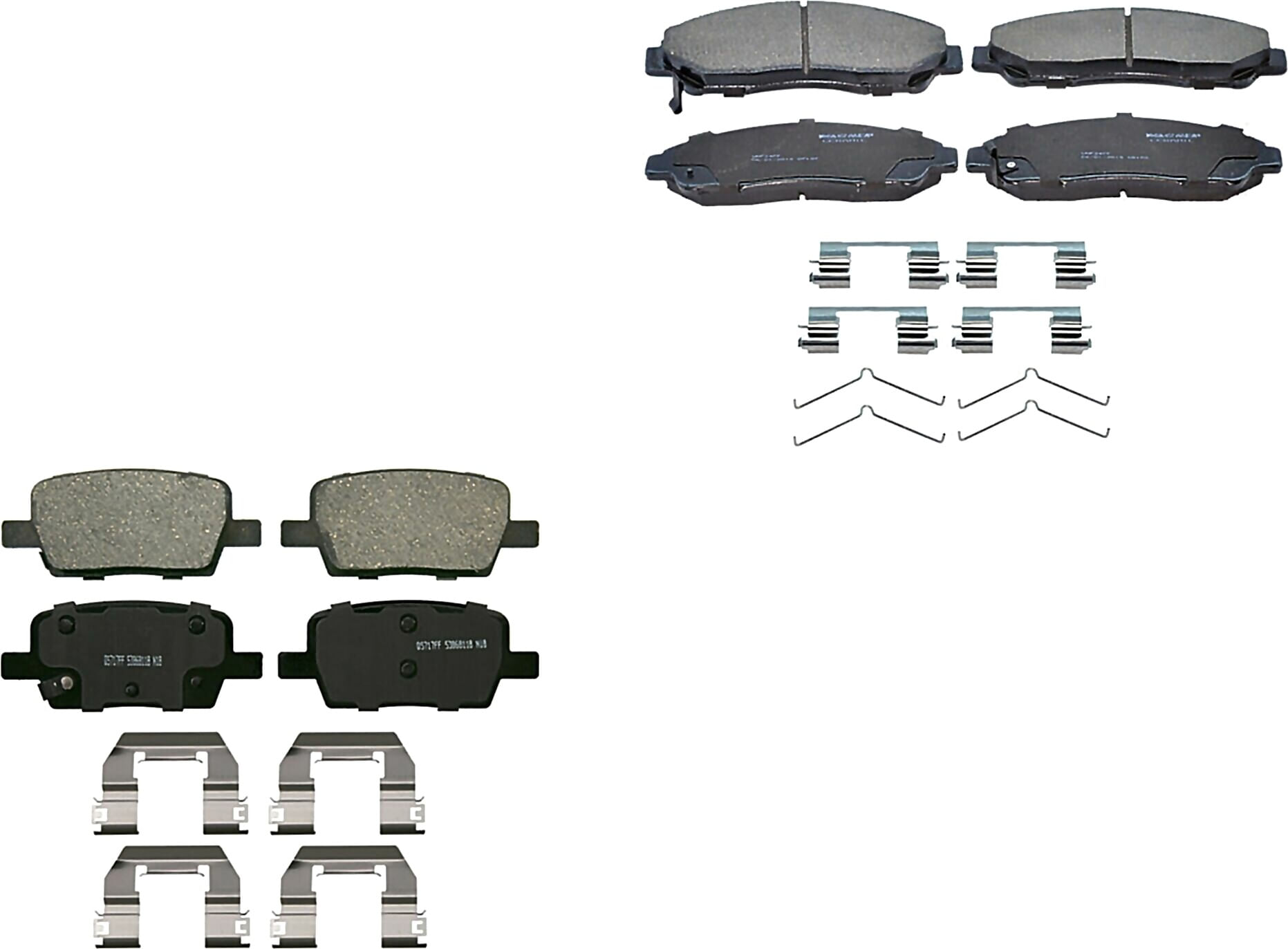 Kit De Balatas Ceramicas Delanteras Y Traseras