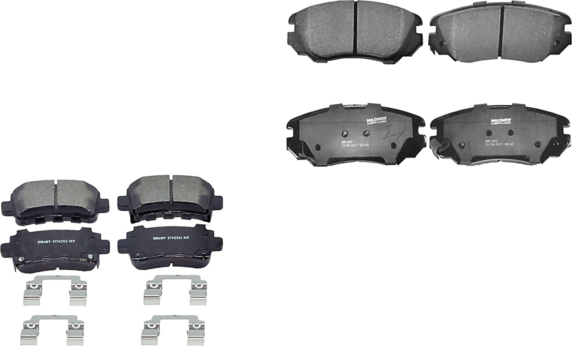 Kit De Balatas Ceramicas Delanteras Y Traseras