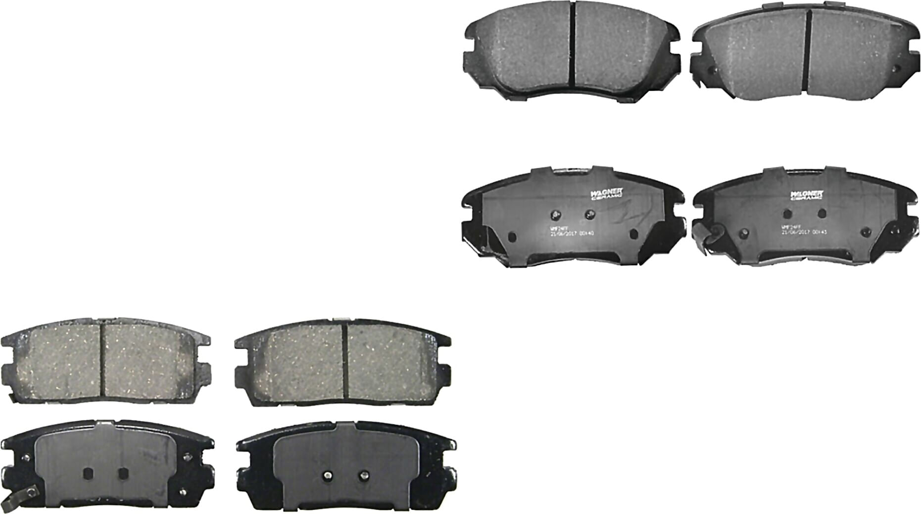 Kit De Balatas Ceramicas Delanteras Y Traseras