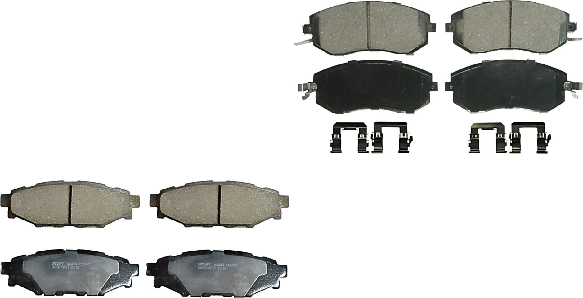 Kit De Balatas Ceramicas Delanteras Y Traseras