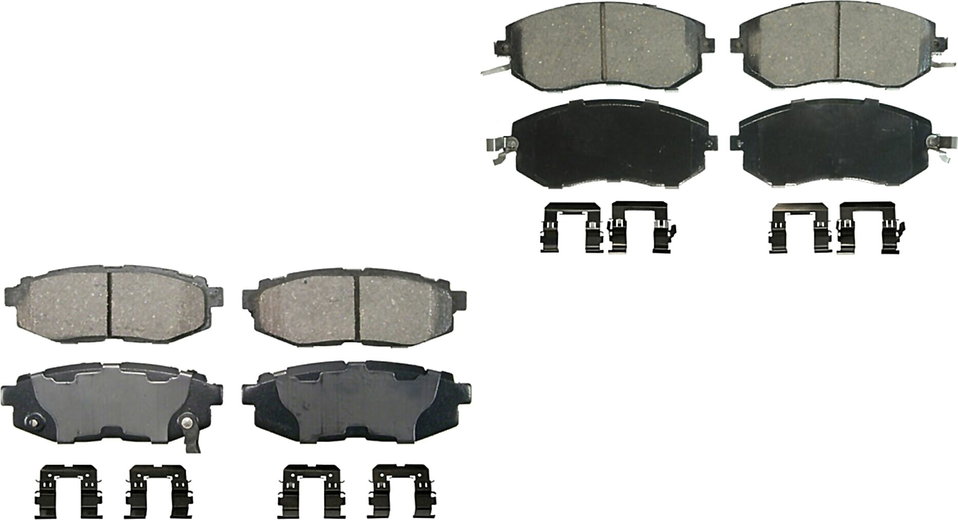 Kit De Balatas Ceramicas Delanteras Y Traseras