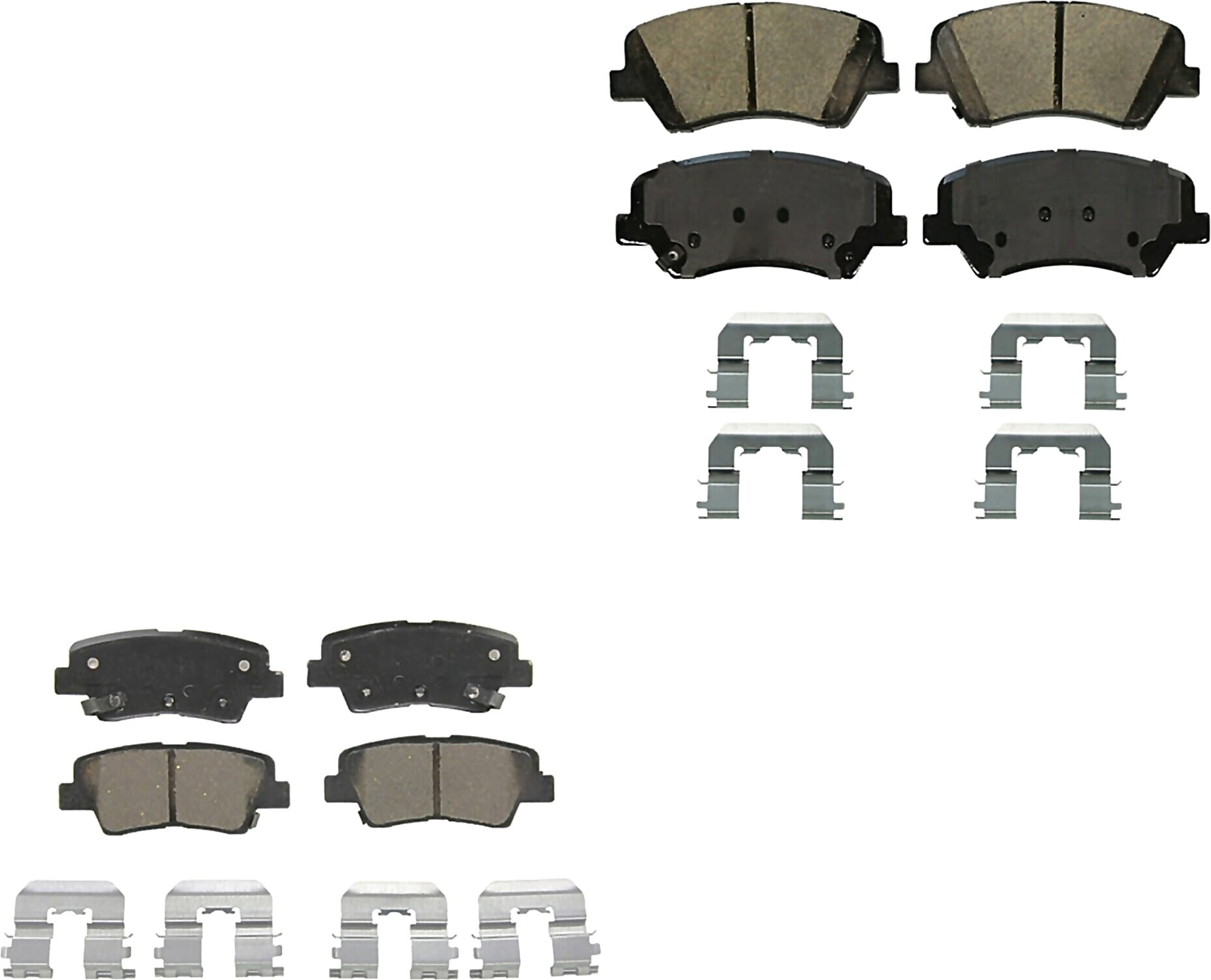 Kit De Balatas Ceramicas Delanteras Y Traseras