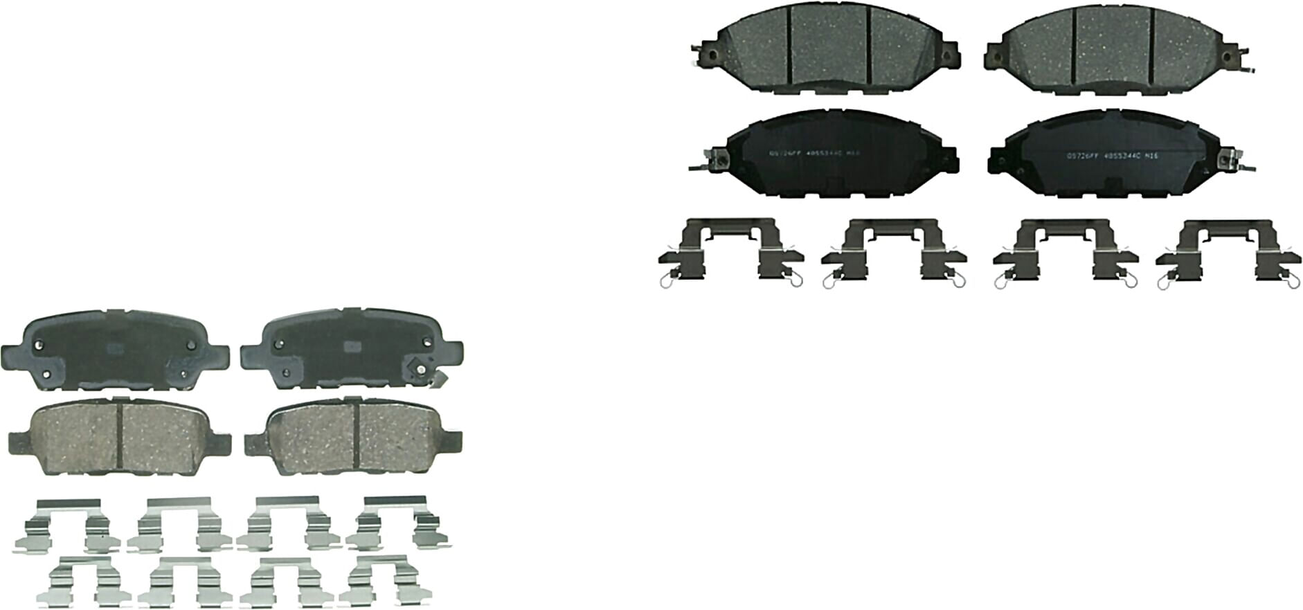 Kit De Balatas Ceramicas Delanteras Y Traseras