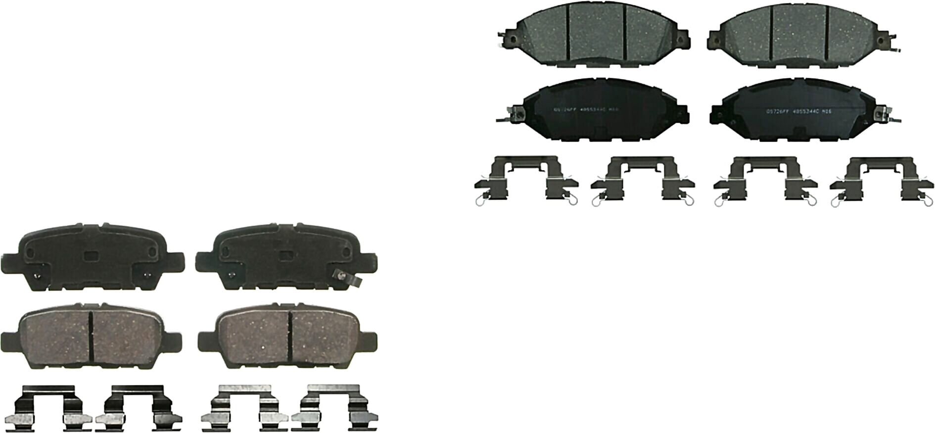 Kit De Balatas Ceramicas Delanteras Y Traseras