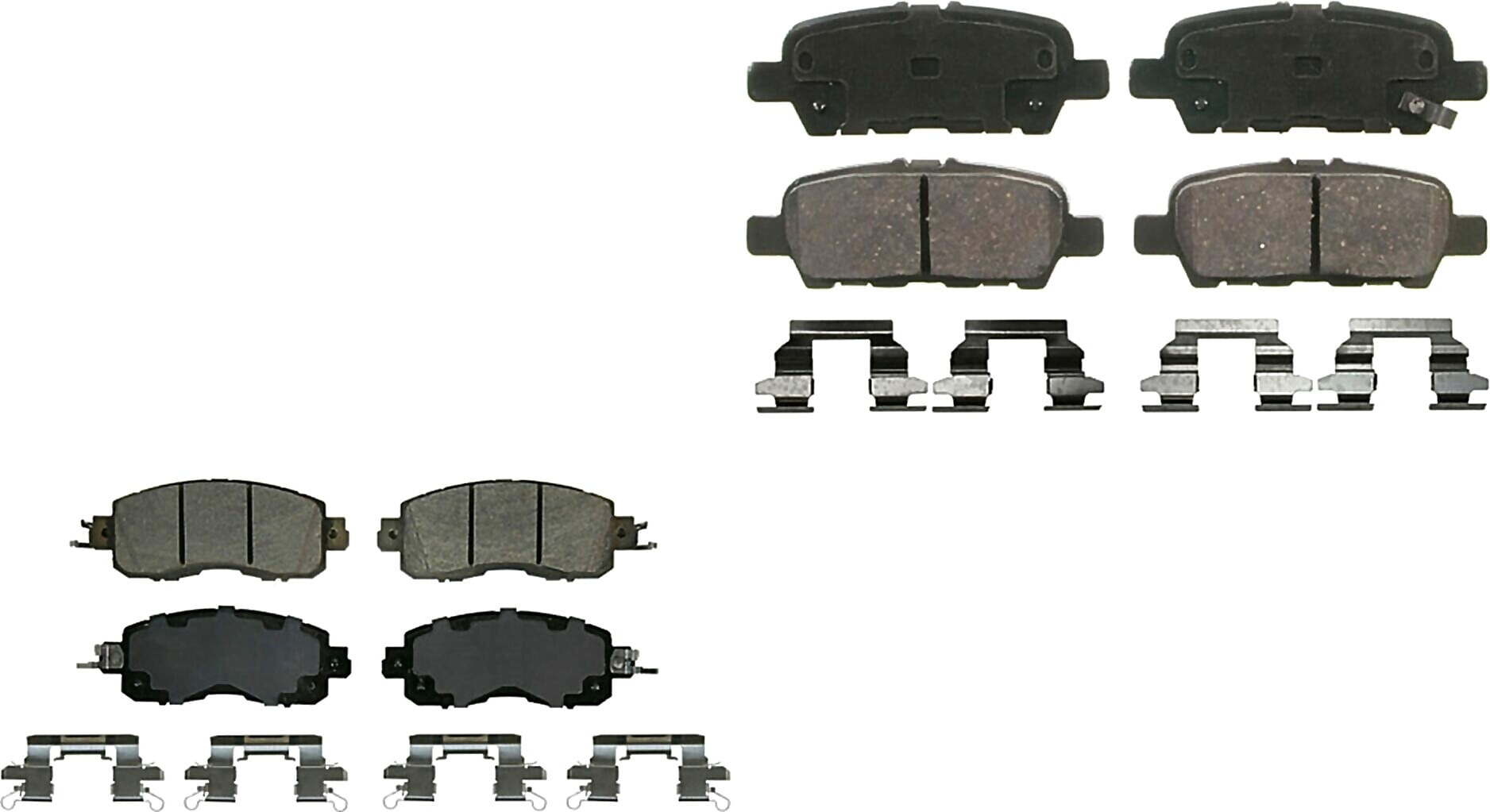 Kit De Balatas Ceramicas Delanteras Y Traseras