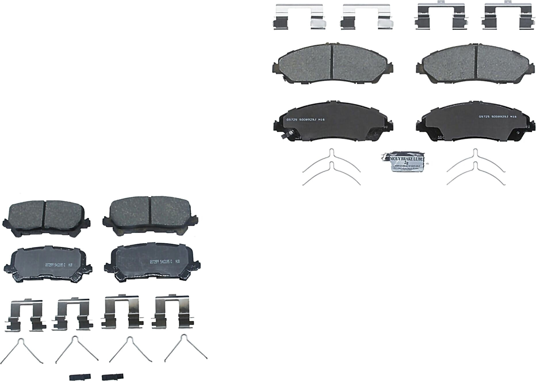 Kit De Balatas Ceramicas Delanteras Y Traseras