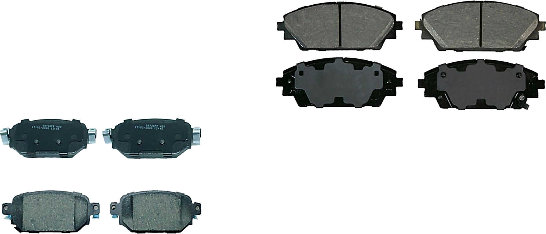 Kit De Balatas Ceramicas Delanteras Y Traseras