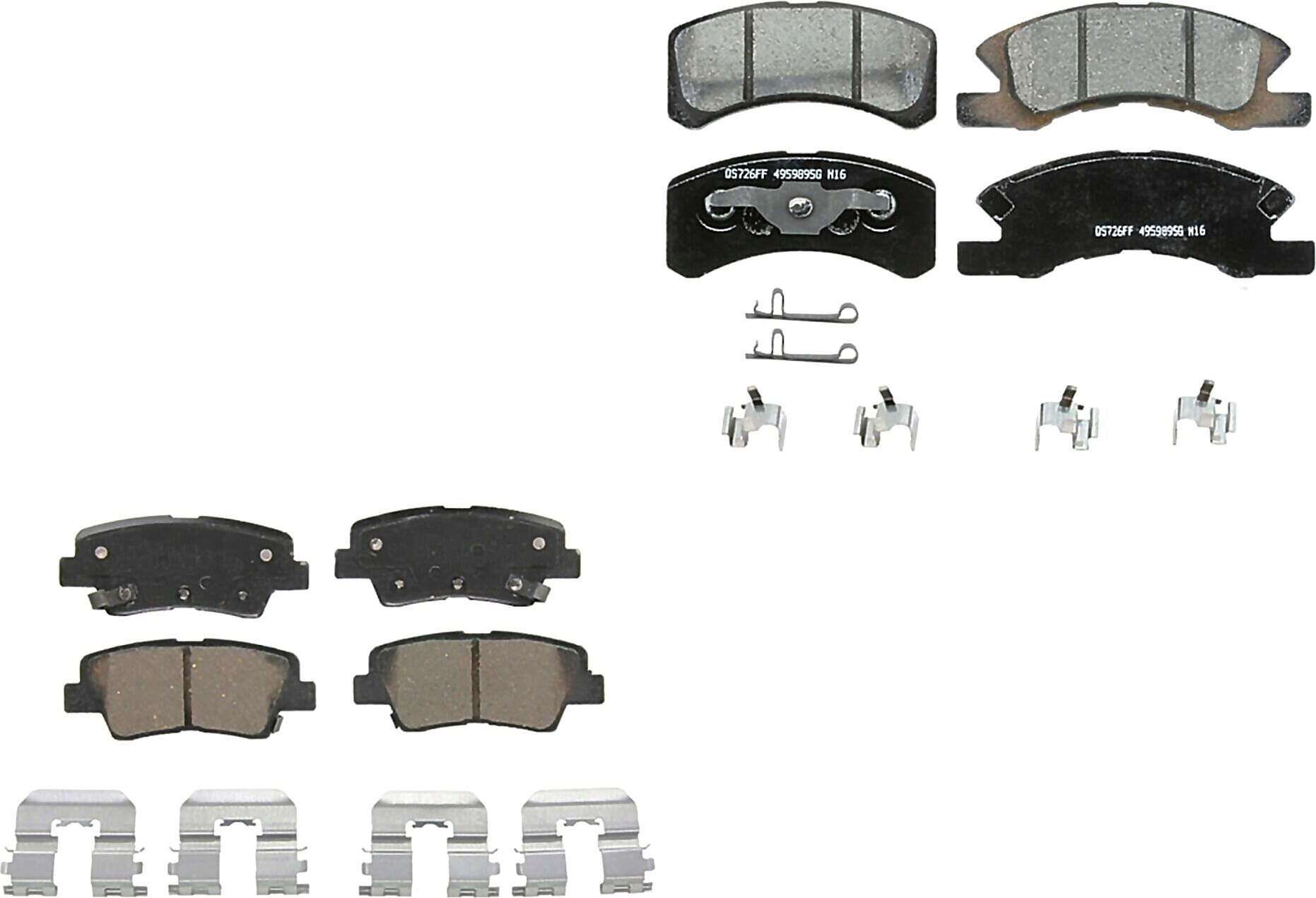 Kit De Balatas Ceramicas Delanteras Y Traseras