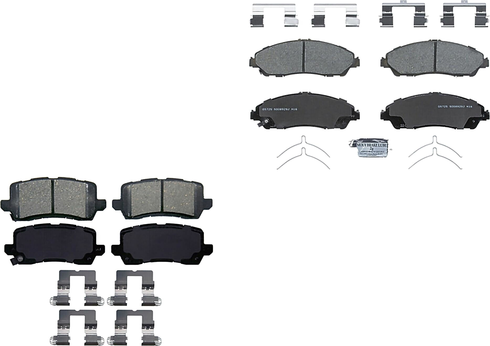 Kit De Balatas Ceramicas Delanteras Y Traseras