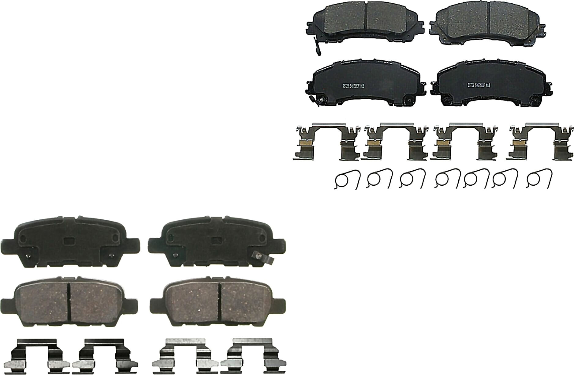 Kit De Balatas Ceramicas Delanteras Y Traseras