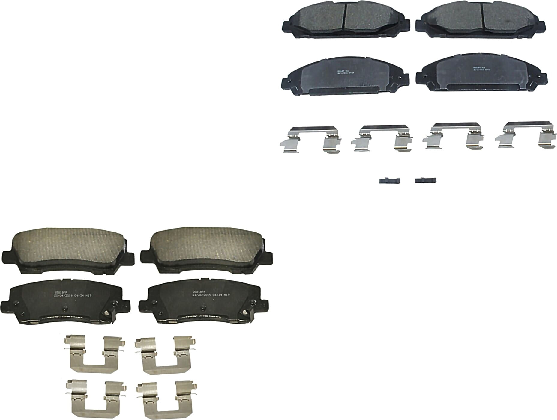 Kit De Balatas Ceramicas Delanteras Y Traseras
