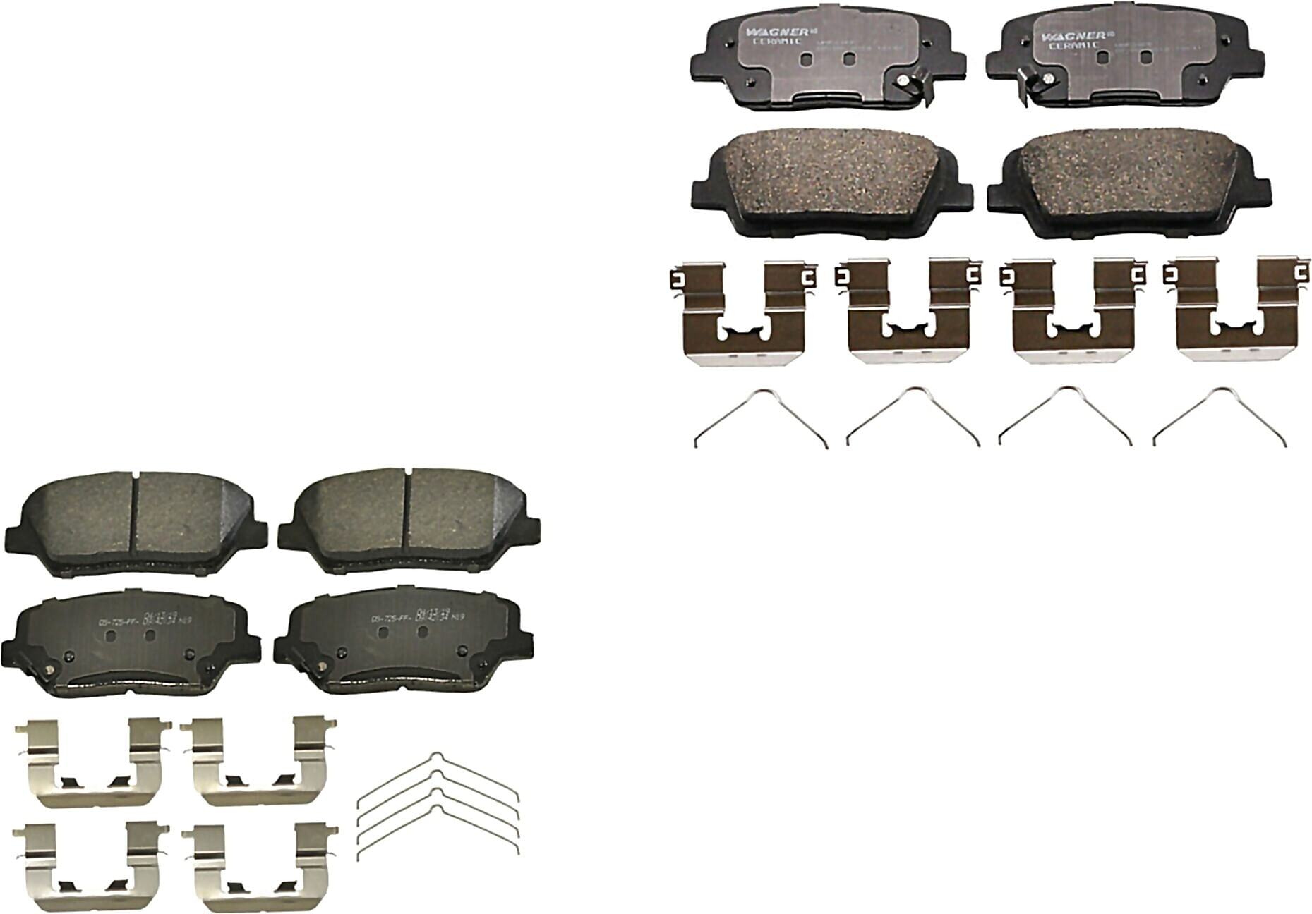Kit De Balatas Ceramicas Delanteras Y Traseras