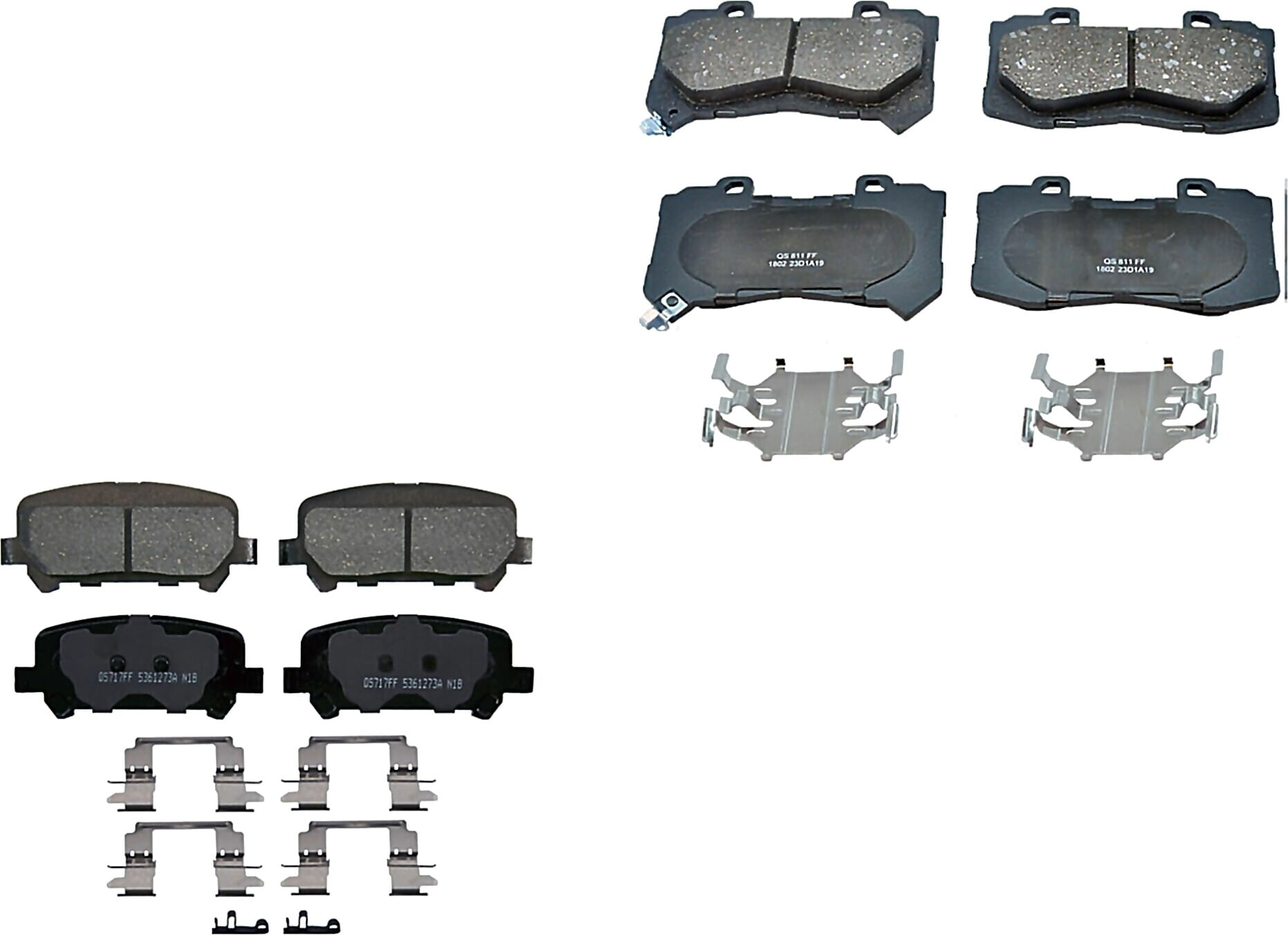 Kit De Balatas Ceramicas Delanteras Y Traseras