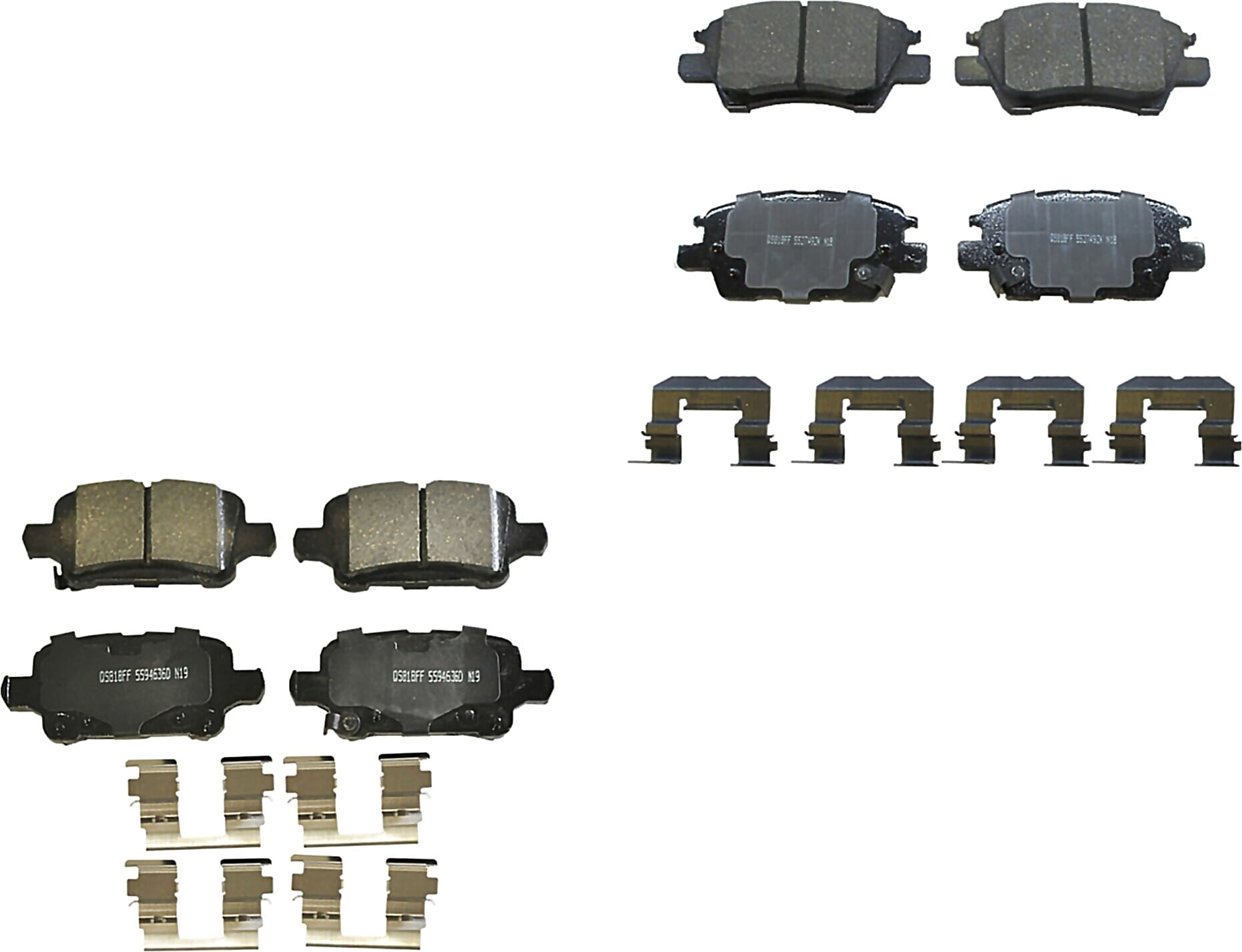 Kit De Balatas Ceramicas Delanteras Y Traseras