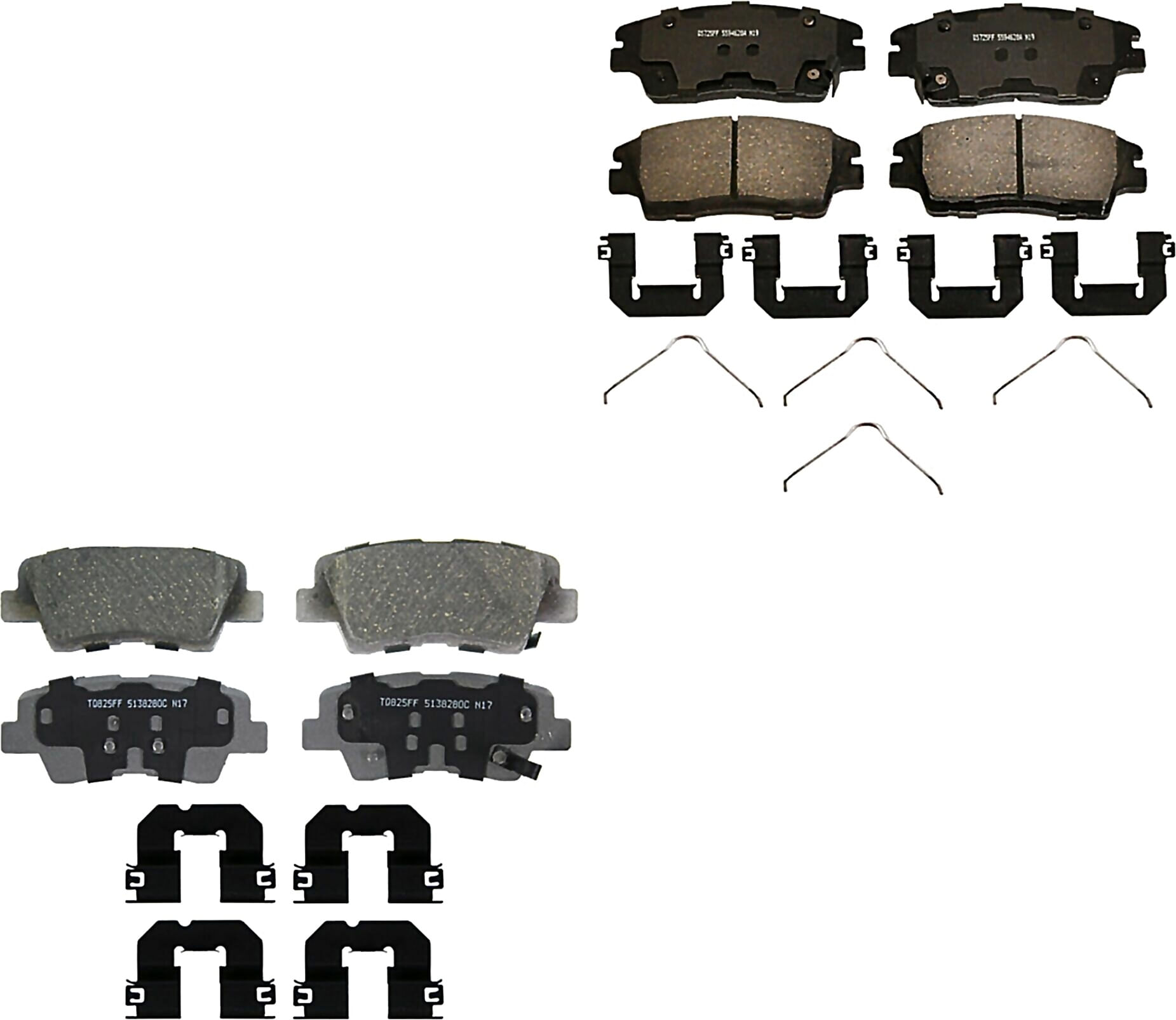 Kit De Balatas Ceramicas Delanteras Y Traseras