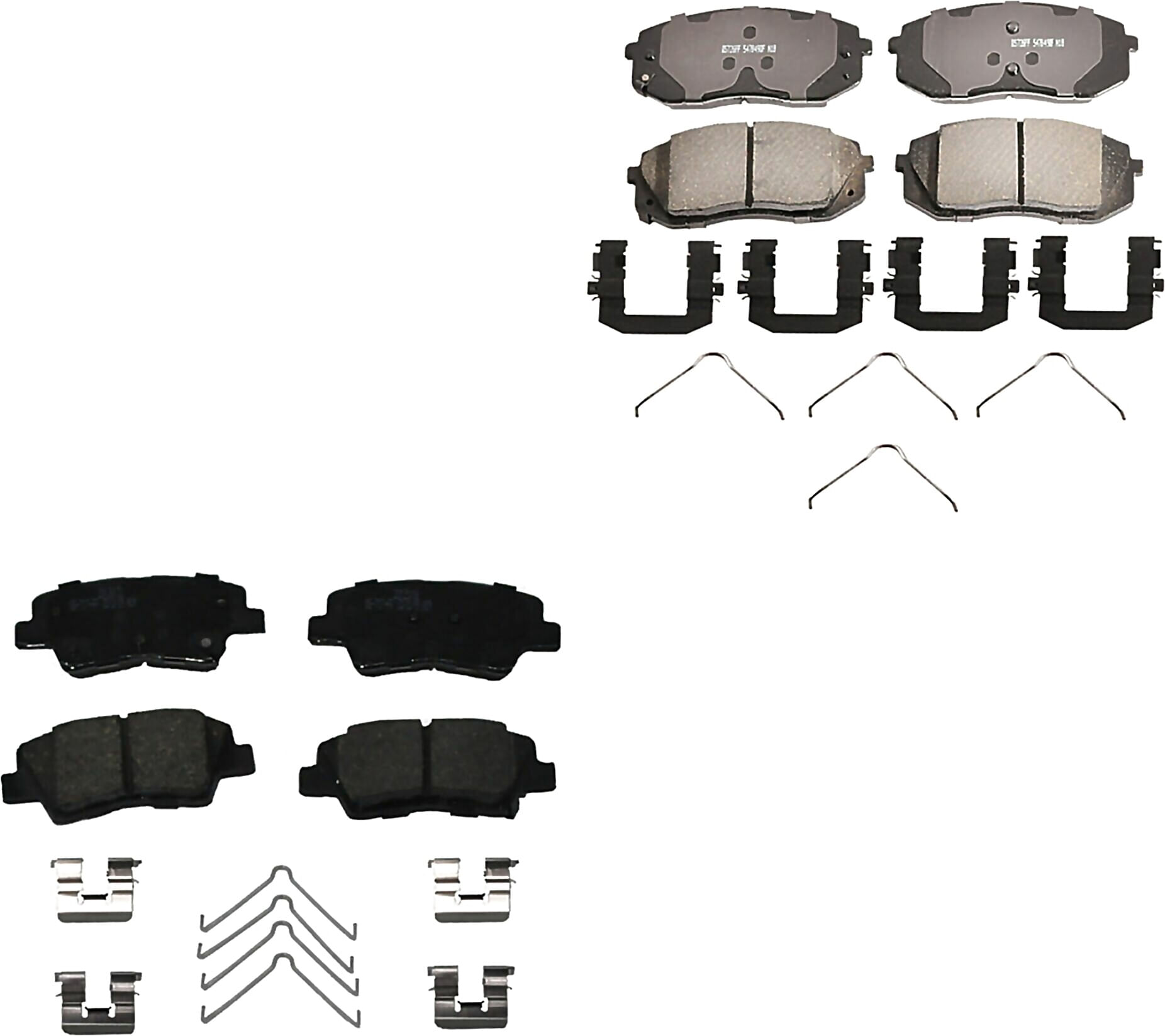 Kit De Balatas Ceramicas Delanteras Y Traseras