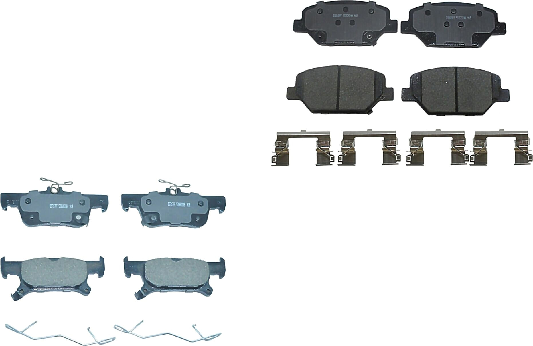 Kit De Balatas Ceramicas Delanteras Y Traseras