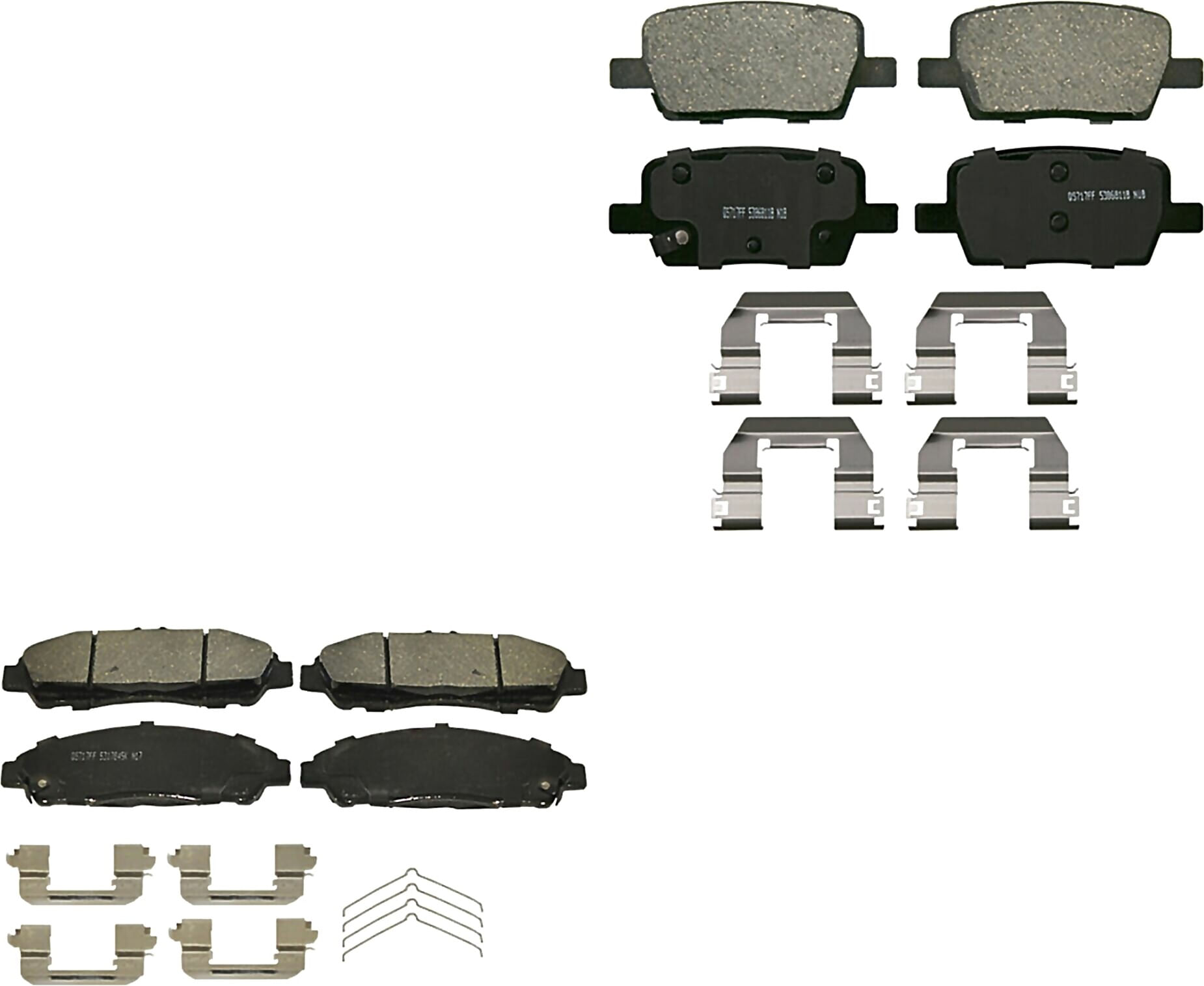 Kit De Balatas Ceramicas Delanteras Y Traseras