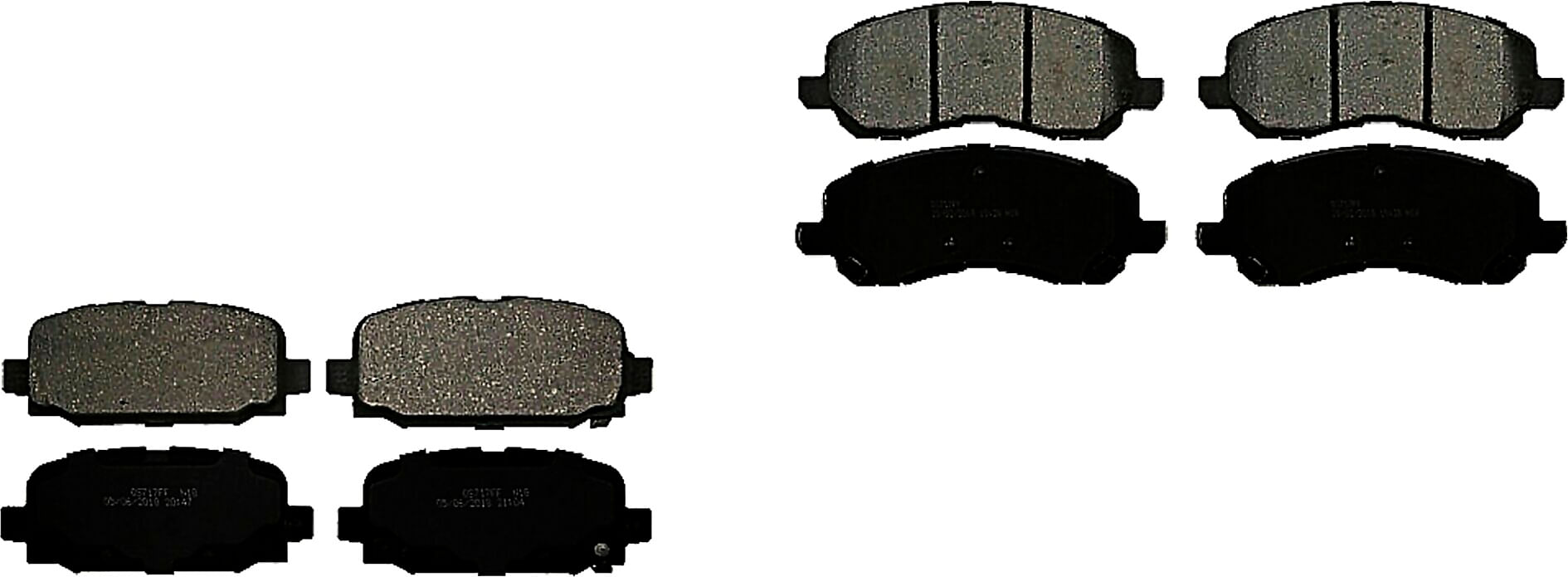 Kit De Balatas Ceramicas Delanteras Y Traseras