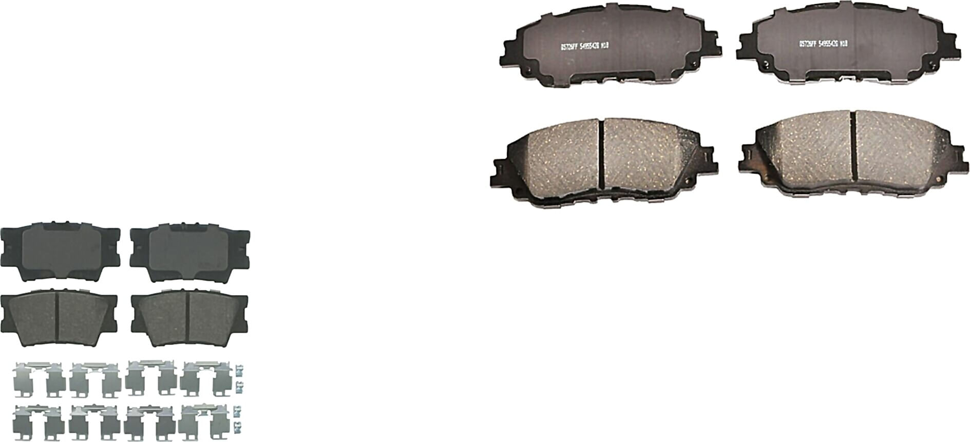 Kit De Balatas Ceramicas Delanteras Y Traseras