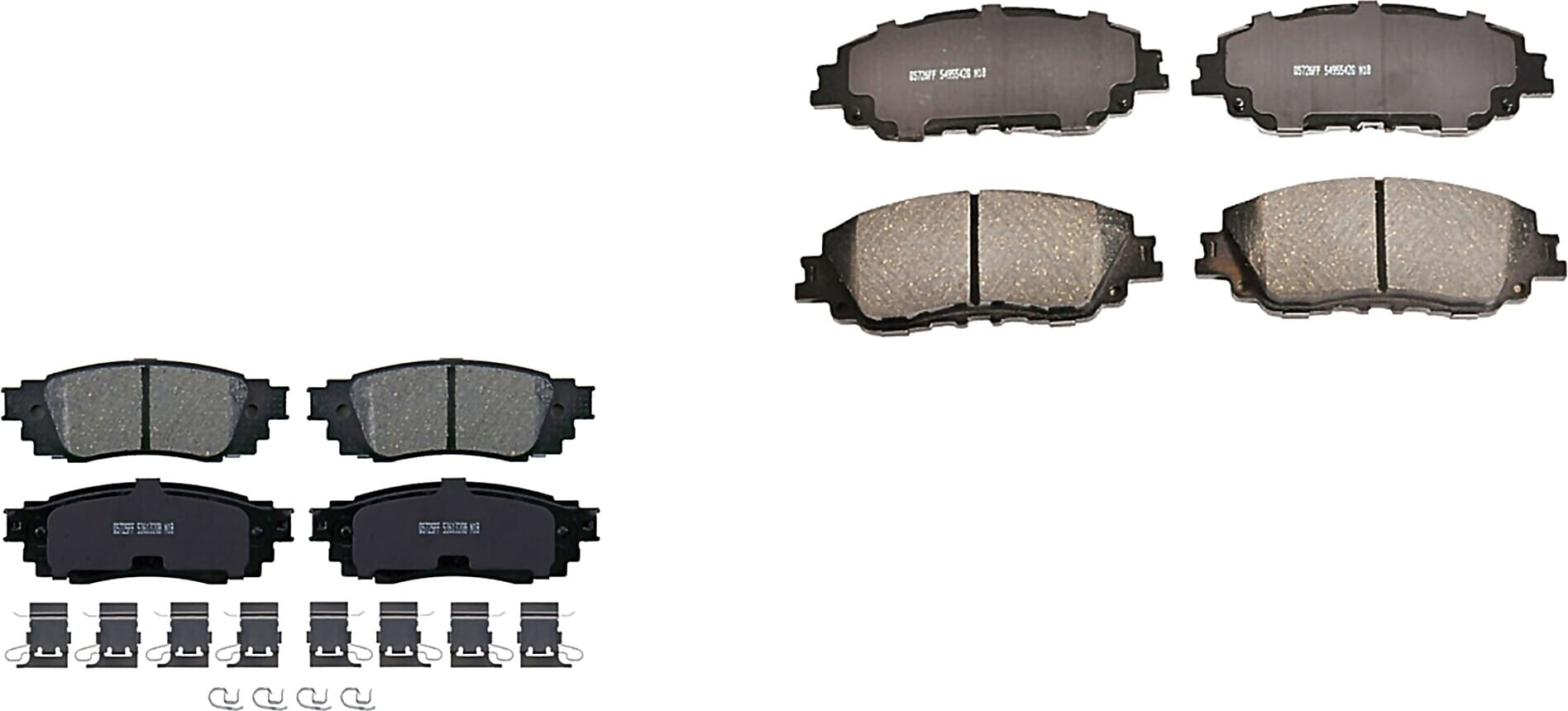 Kit De Balatas Ceramicas Delanteras Y Traseras