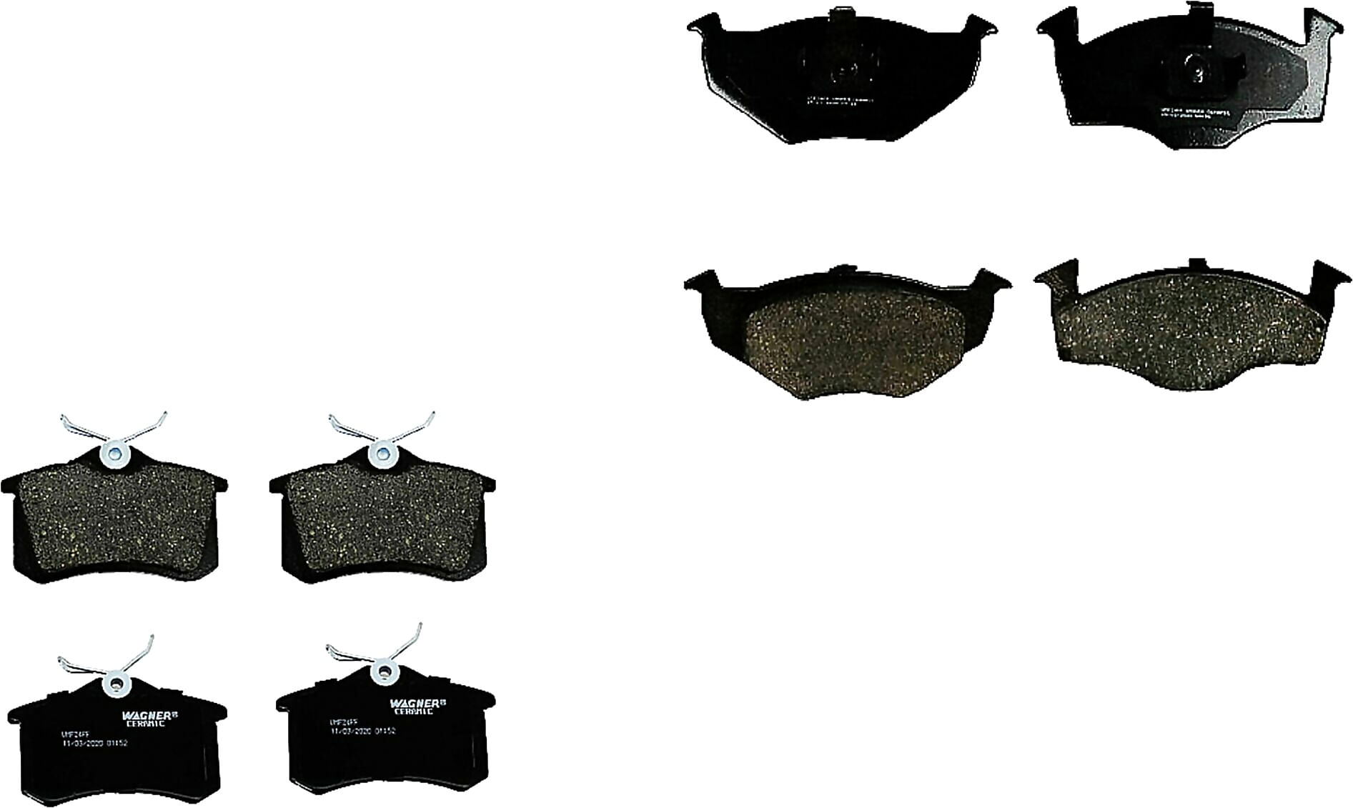Kit De Balatas Ceramicas Delanteras Y Traseras