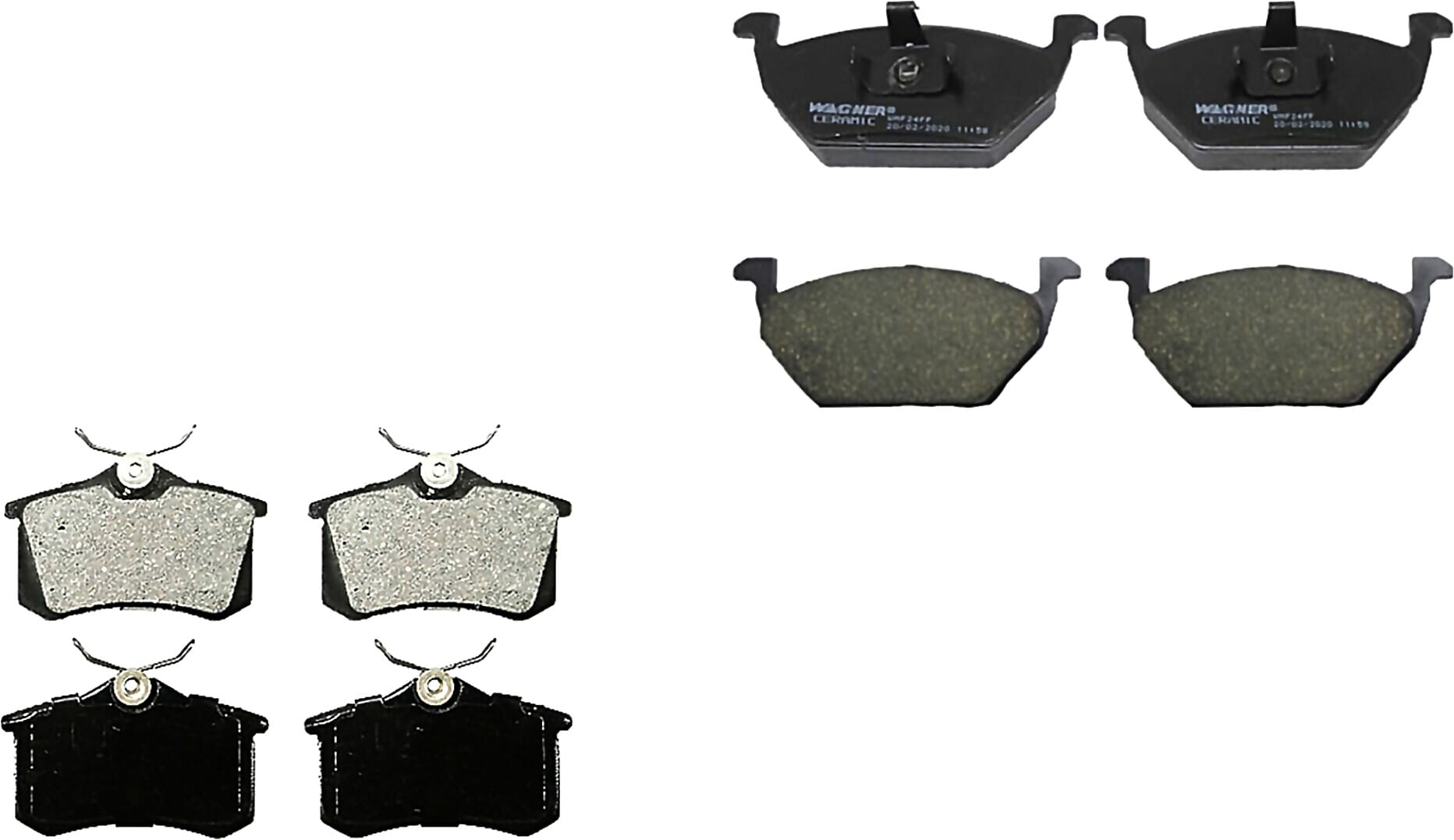 Kit De Balatas Ceramicas Delanteras Y Traseras