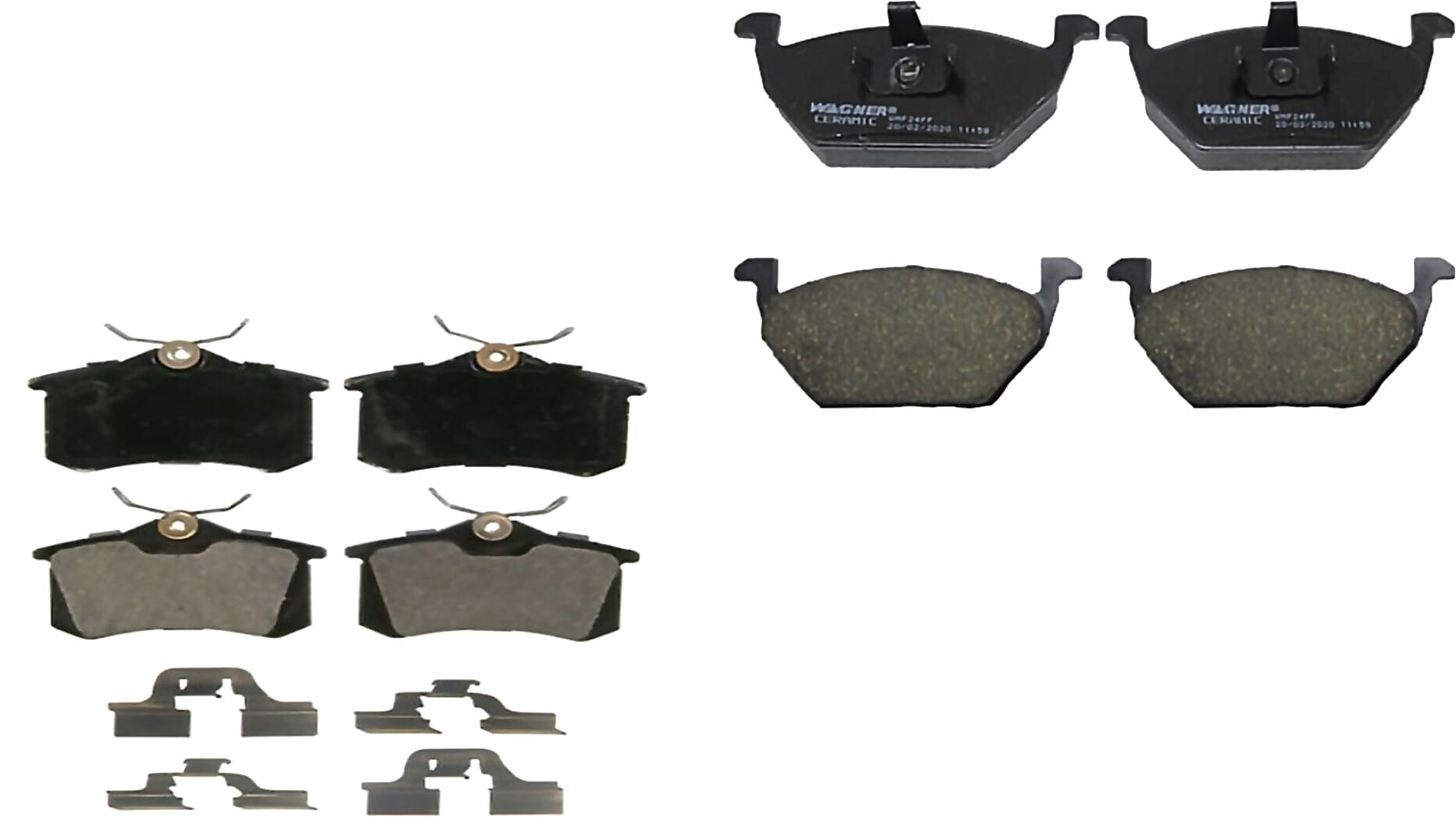 Kit De Balatas Ceramicas Delanteras Y Traseras