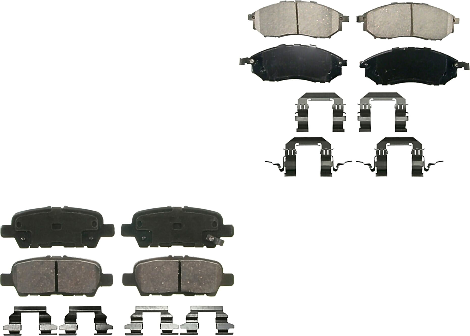 Kit De Balatas Ceramicas Delanteras Y Traseras