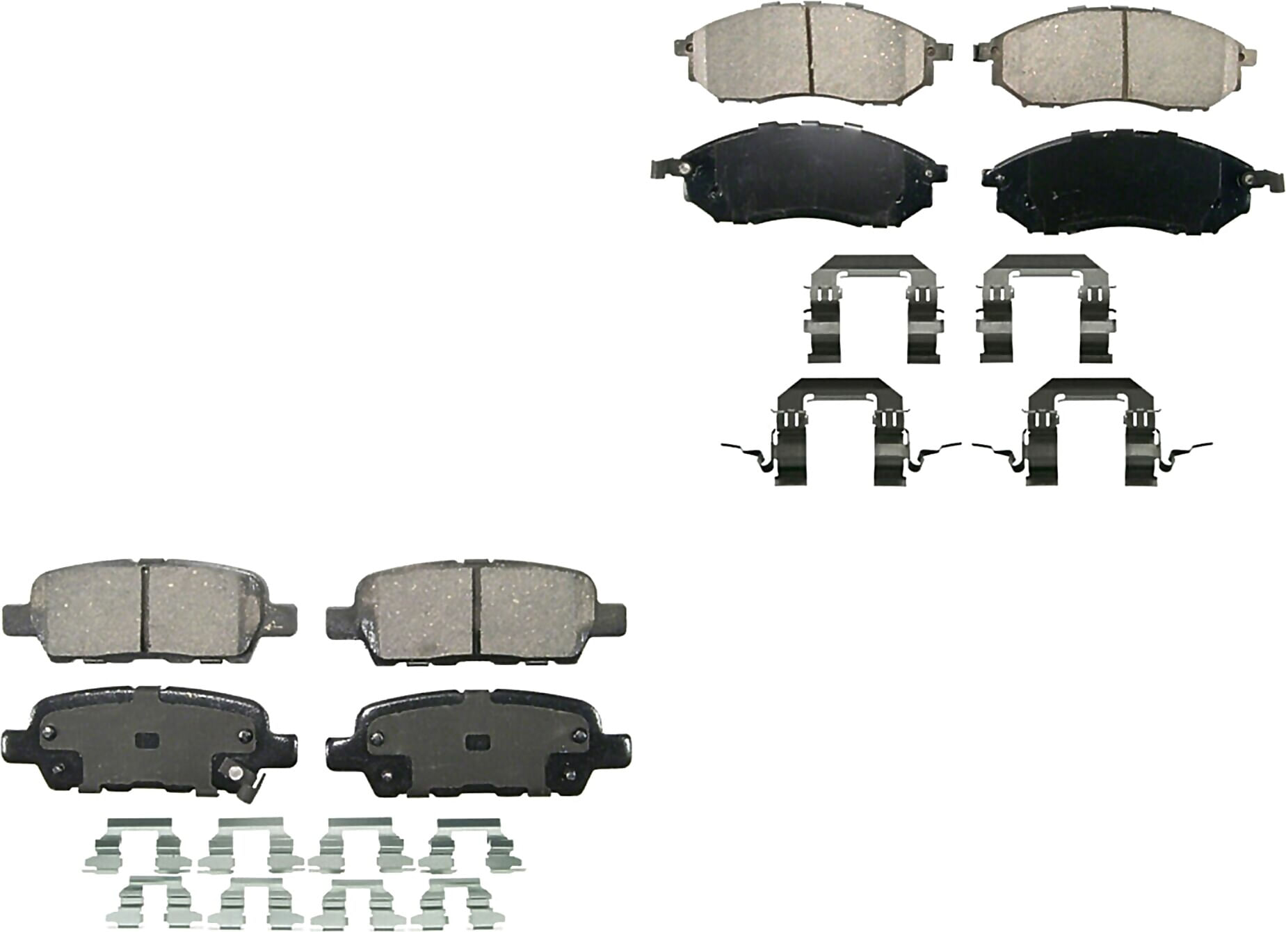 Kit De Balatas Ceramicas Delanteras Y Traseras