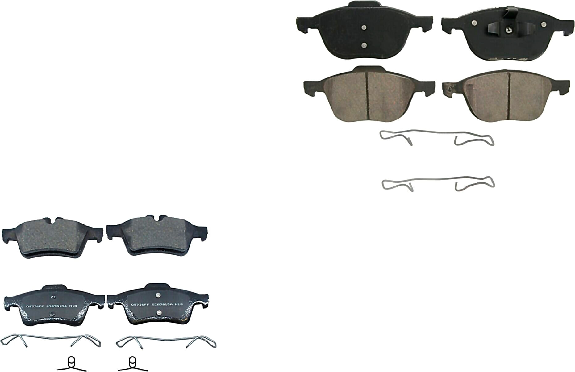 Kit De Balatas Ceramicas Delanteras Y Traseras