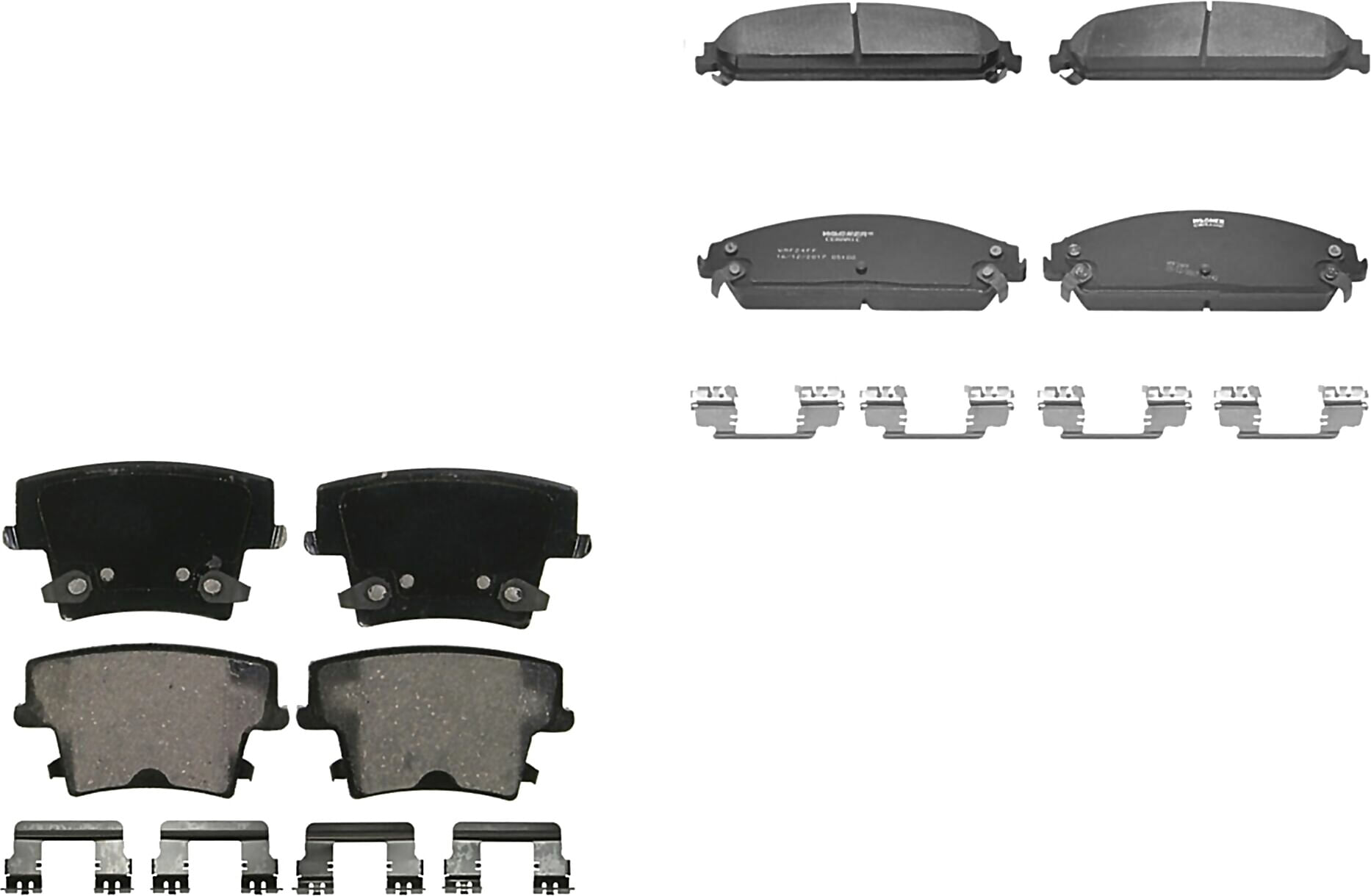 Kit De Balatas Ceramicas Delanteras Y Traseras