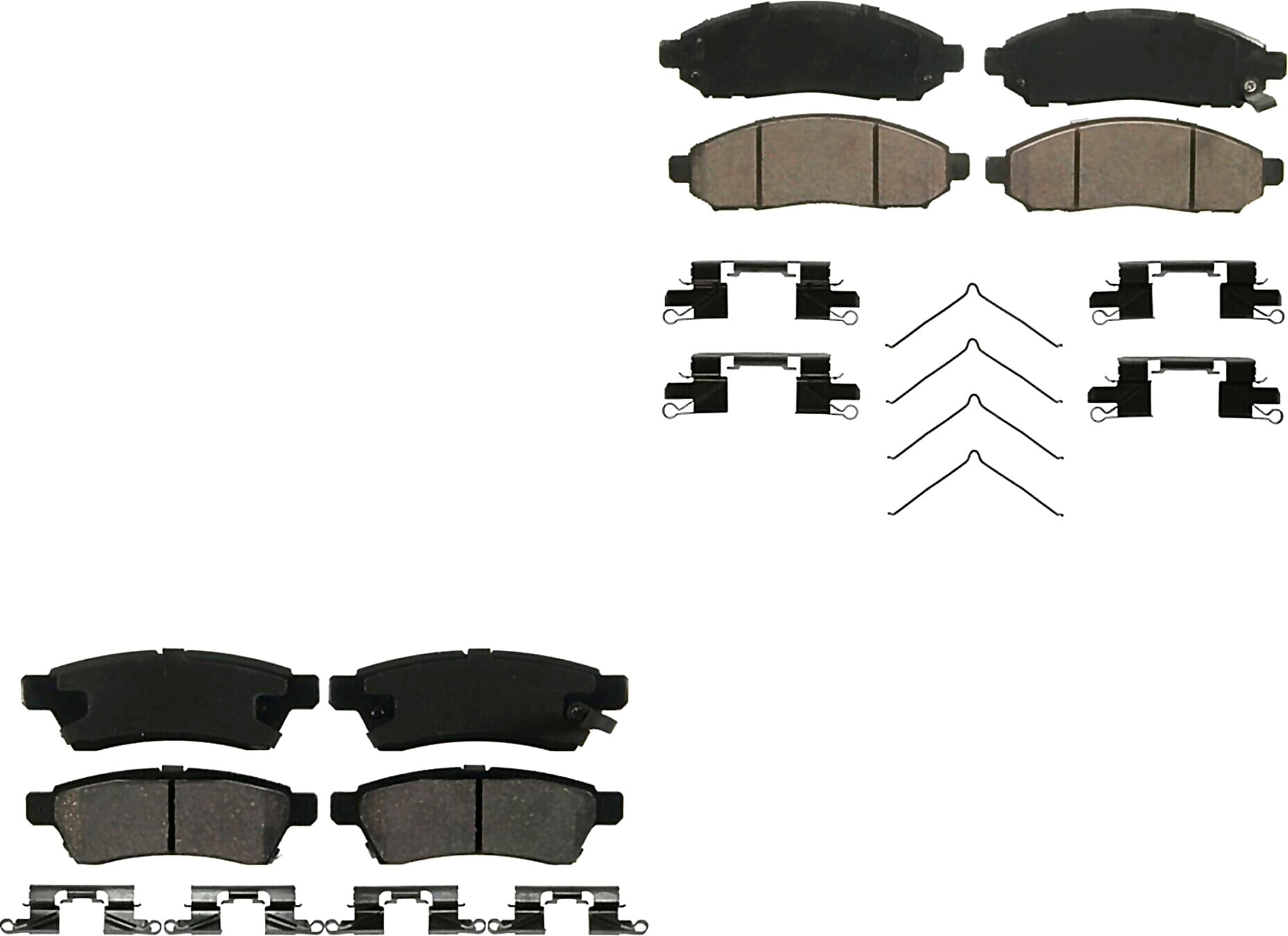 Kit De Balatas Ceramicas Delanteras Y Traseras