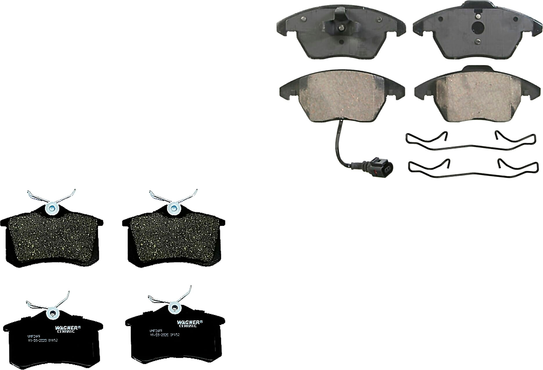 Kit De Balatas Ceramicas Delanteras Y Traseras