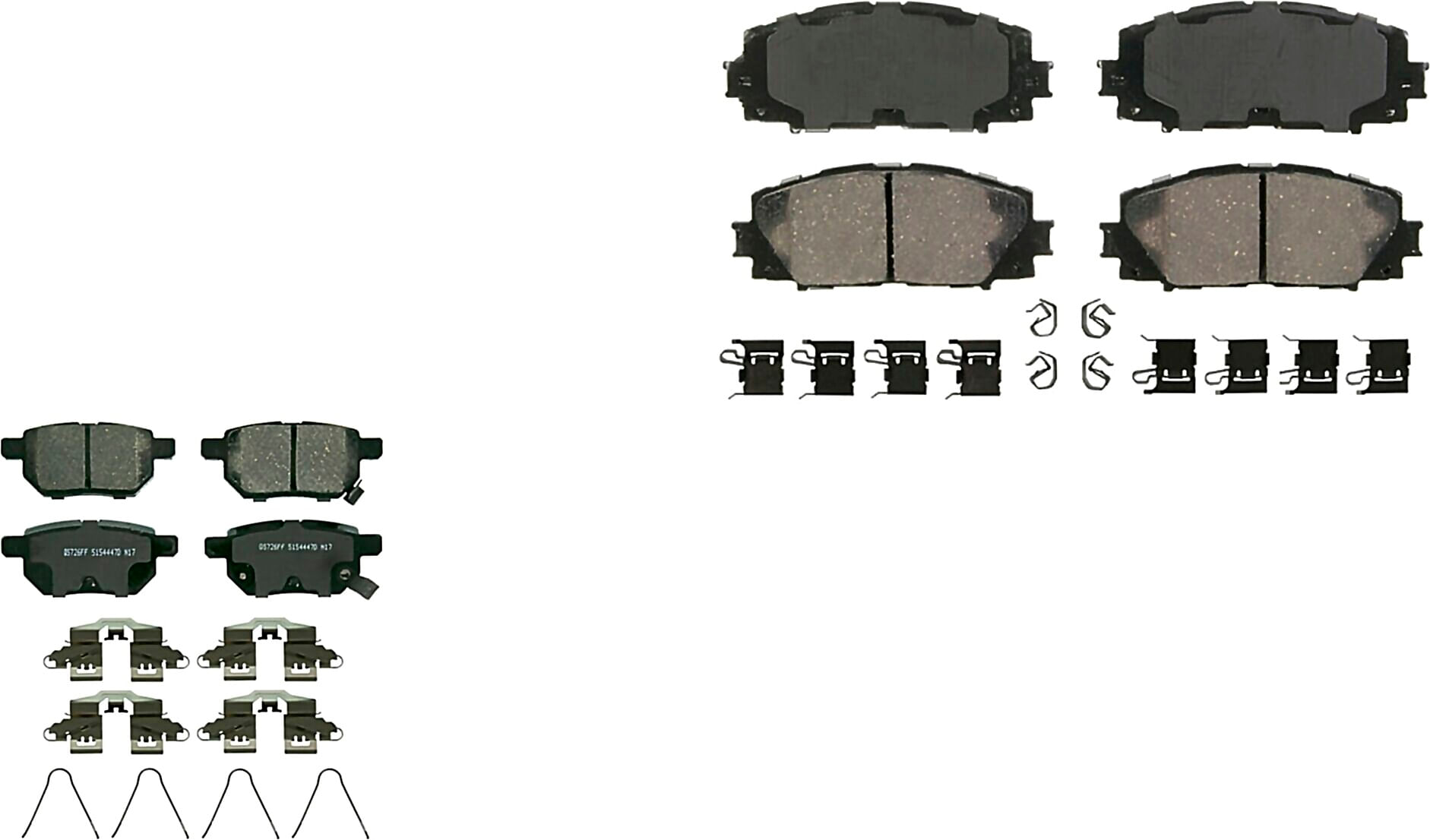 Kit De Balatas Ceramicas Delanteras Y Traseras