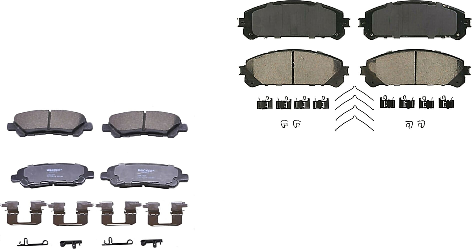 Kit De Balatas Ceramicas Delanteras Y Traseras