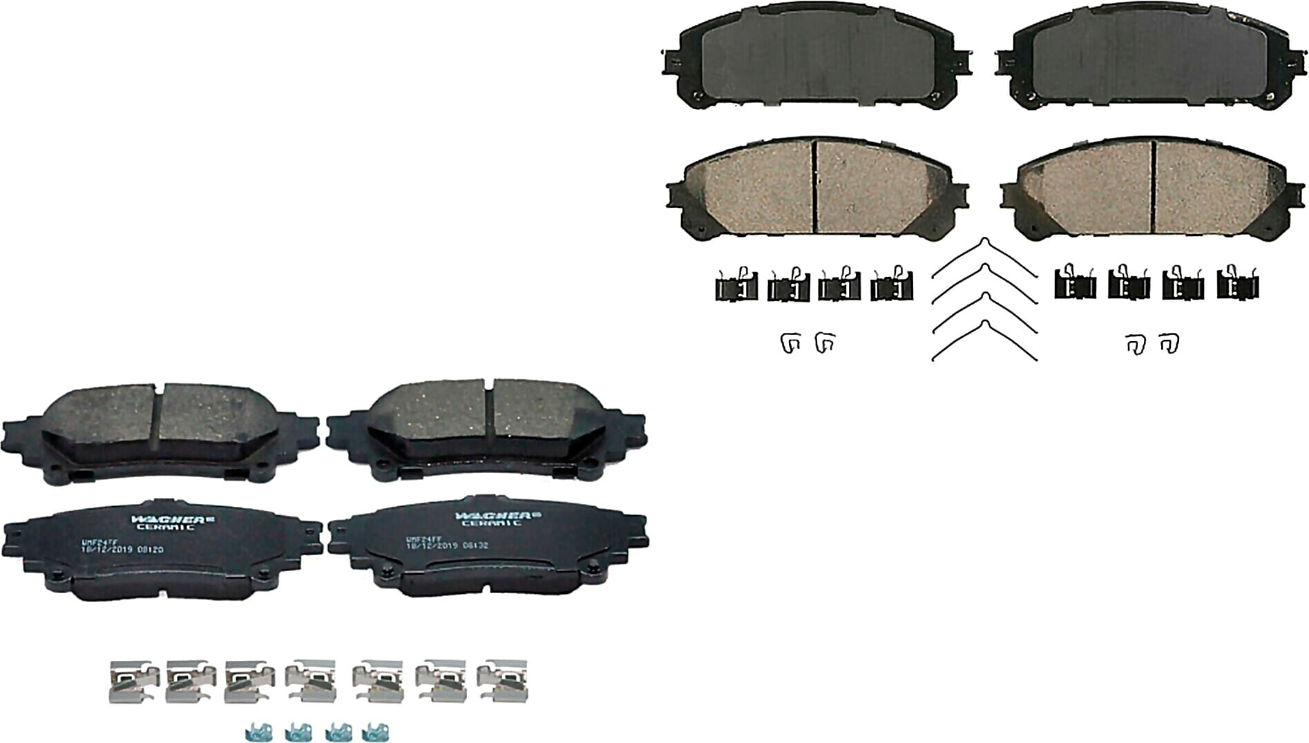 Kit De Balatas Ceramicas Delanteras Y Traseras