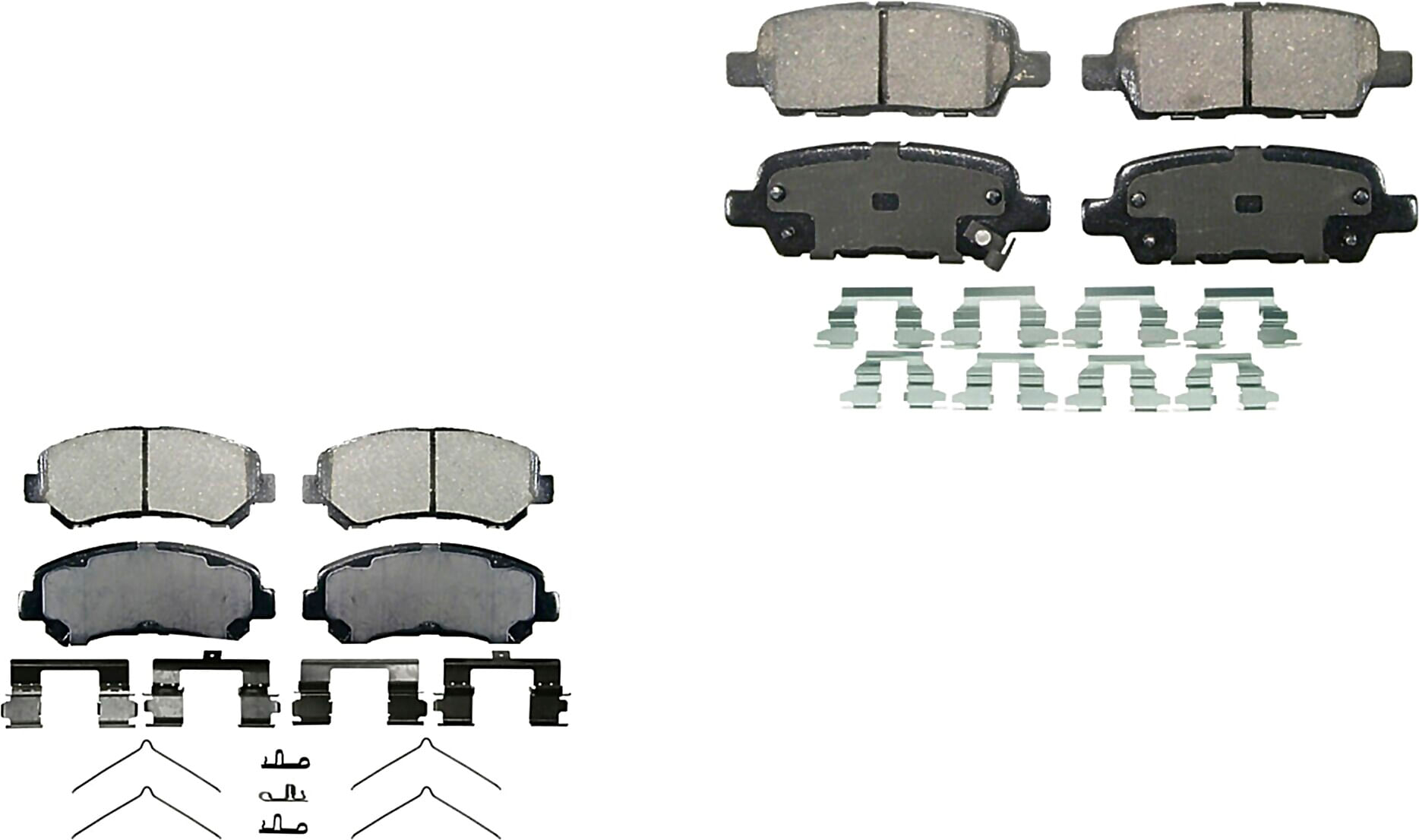 Kit De Balatas Ceramicas Delanteras Y Traseras